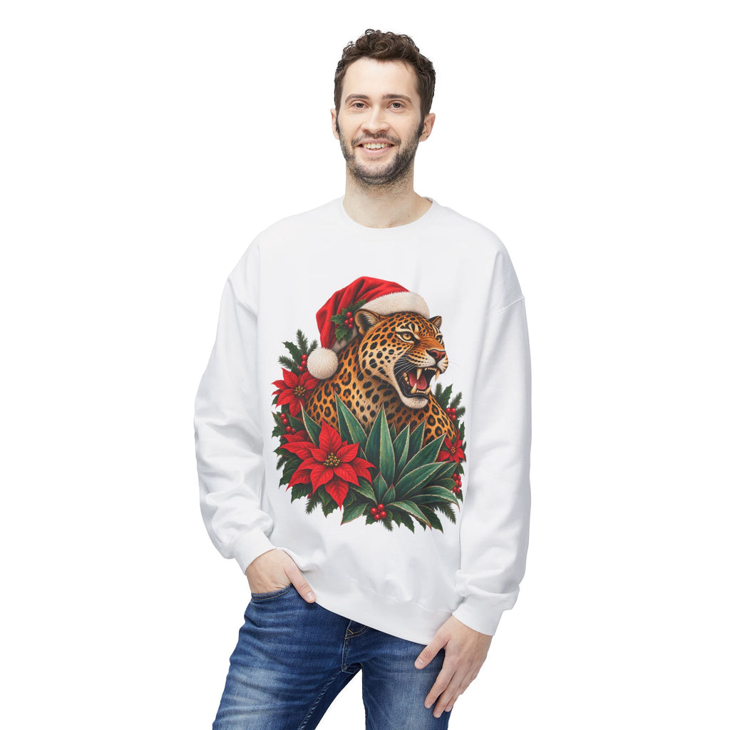 Jaguar Navideño™ – Christmas Jaguar Crewneck Sweatshirt | Solmaguey™