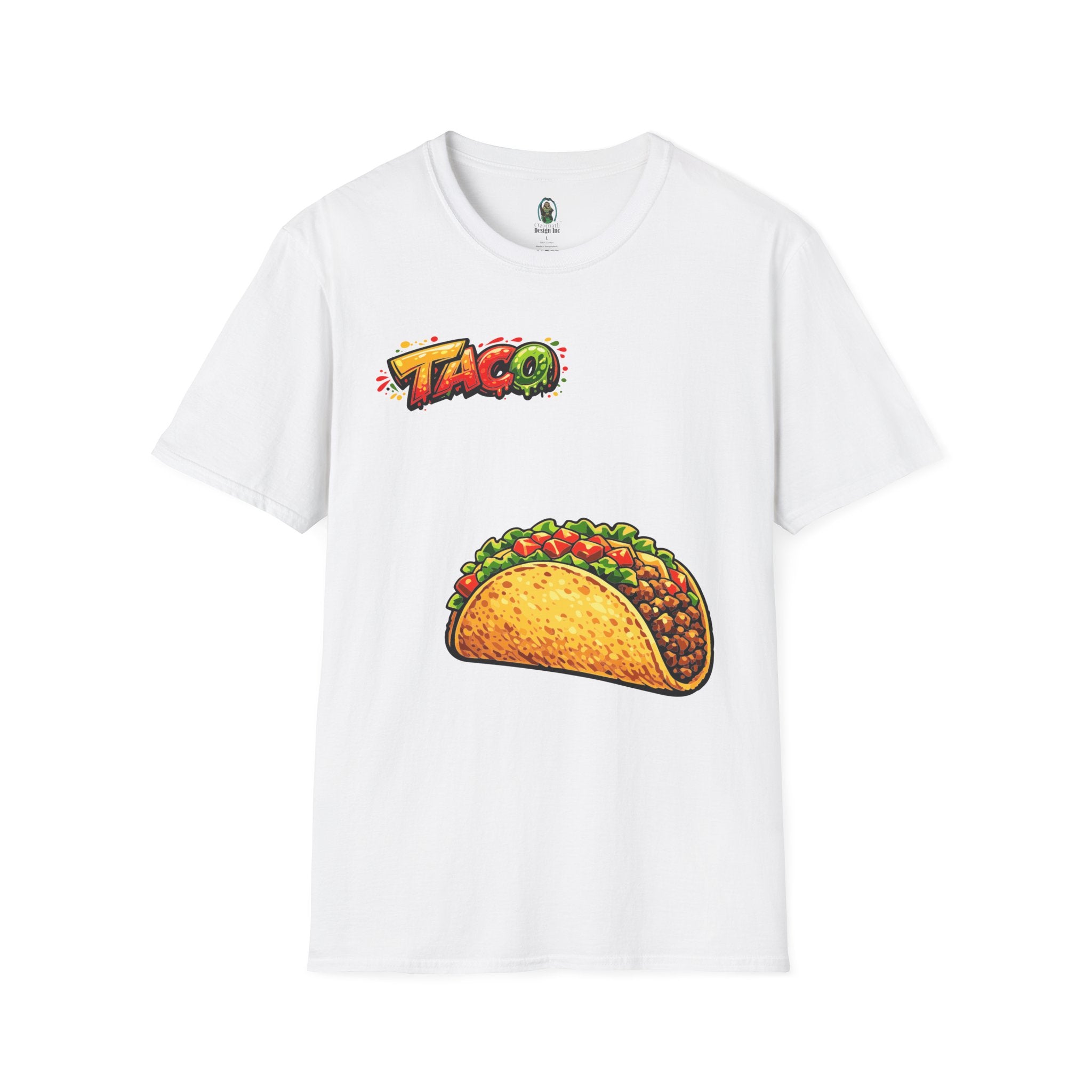 Taco Graphic T-Shirt — Fun Taco Pattern Tee