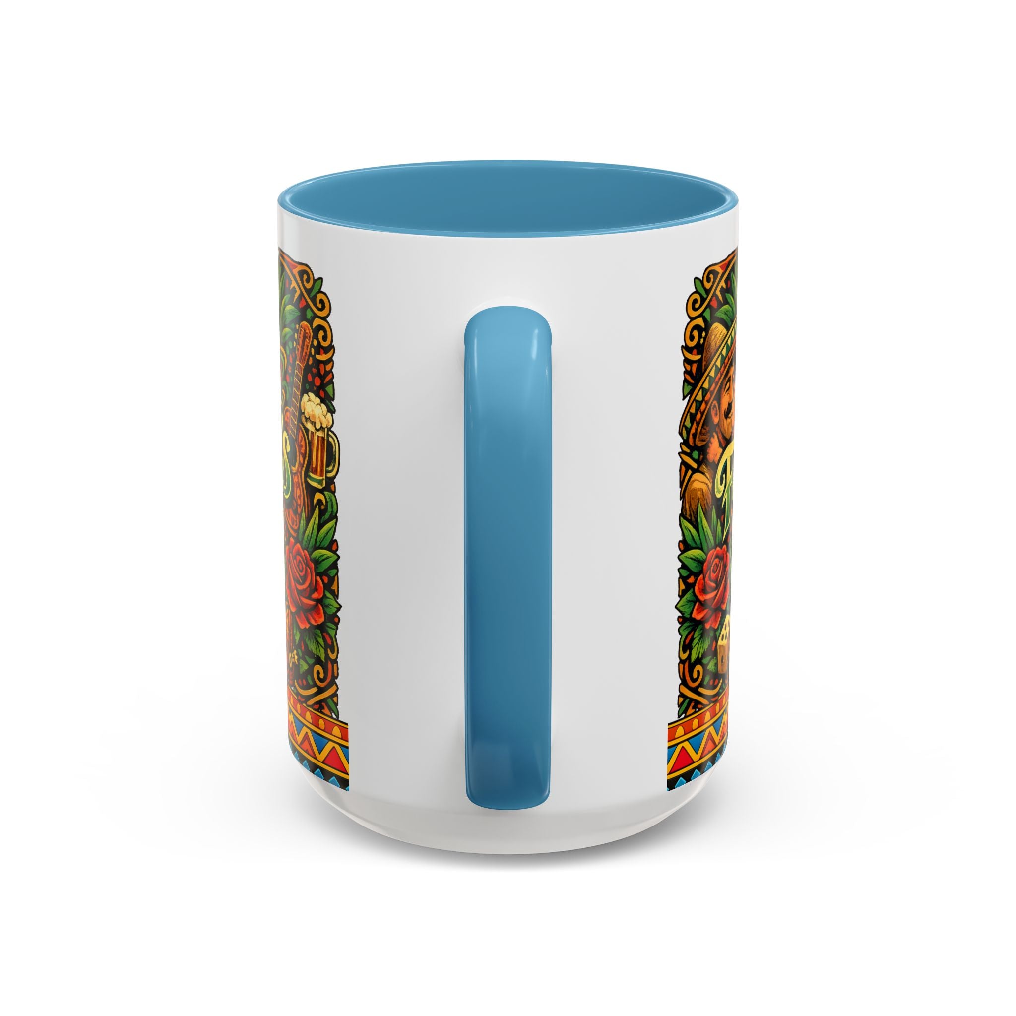 Happy Father's Day Accent Mug — Festive Father's Day Coffee Mug | Solmaguey™