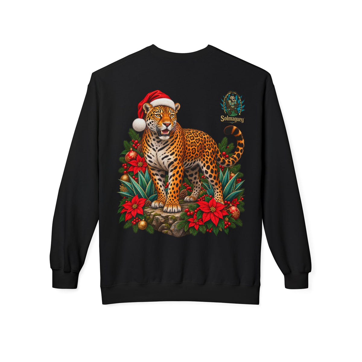 Jaguar Navideño™ – Christmas Jaguar Crewneck Sweatshirt | Solmaguey™