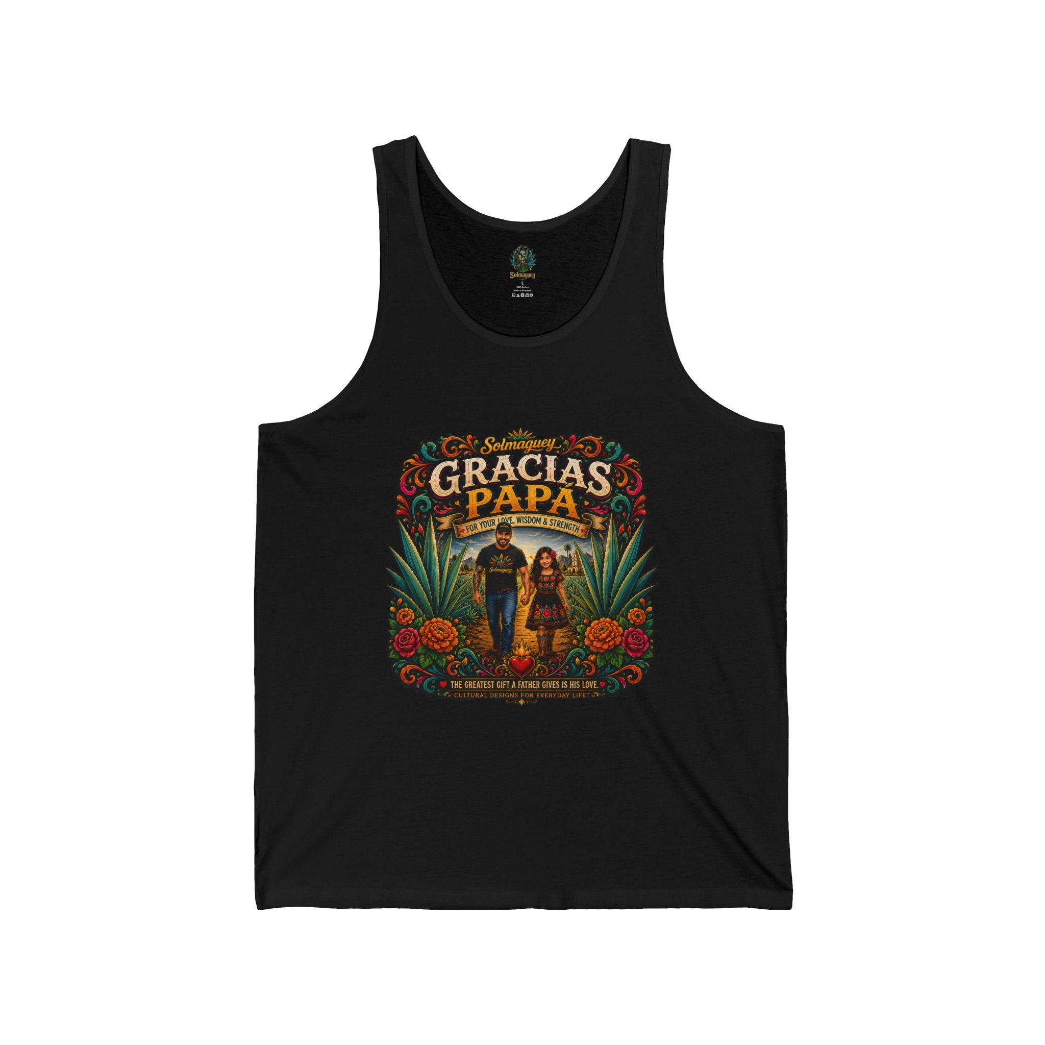 Gracias Papá Tank Top — Father & Daughter Tribute Tank | Solmaguey™