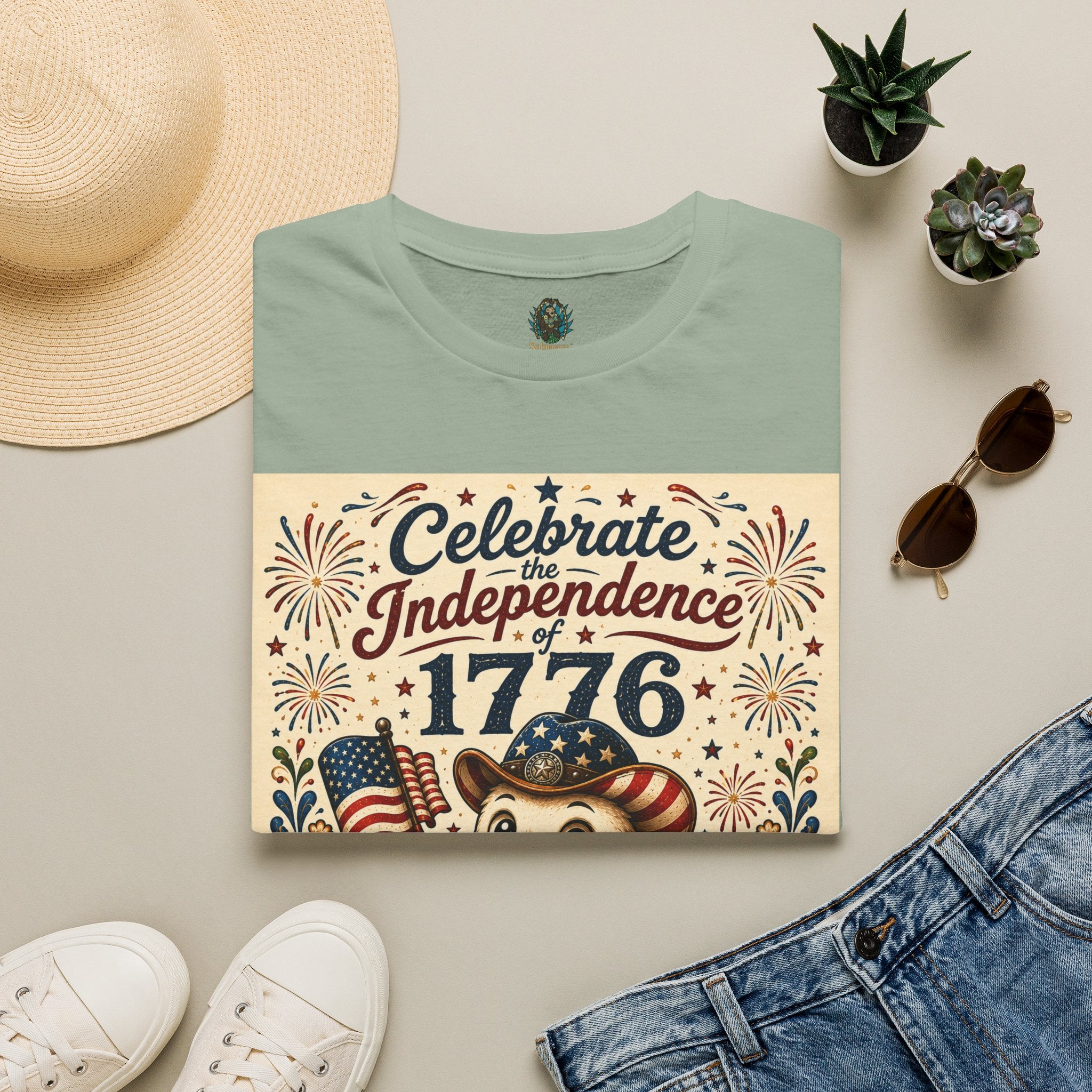 1776 Independence Day Eagle T-Shirt | Patriotic American Flag Shirt | 4th of July Celebration Tee
