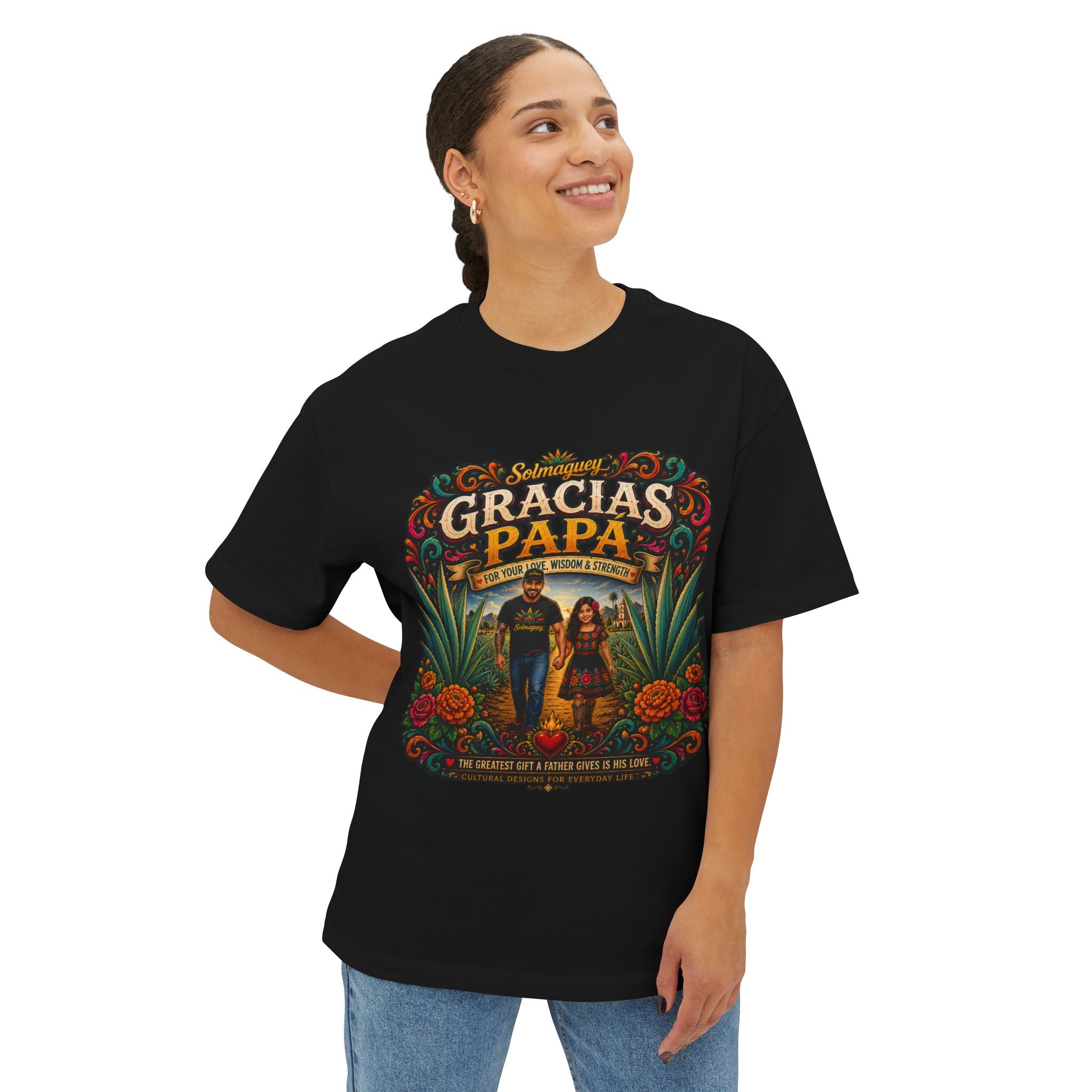 Gracias Papá Graphic Tee — Father & Daughter Tribute Shirt | Solmaguey™