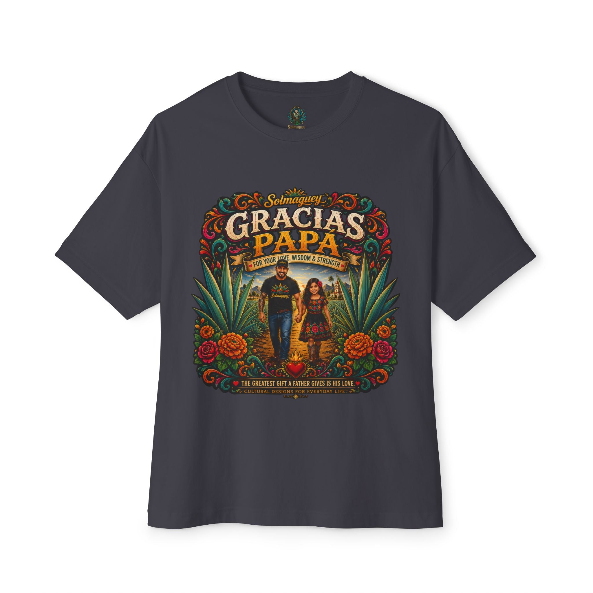 Gracias Papá Graphic Tee — Father & Daughter Tribute Shirt | Solmaguey™