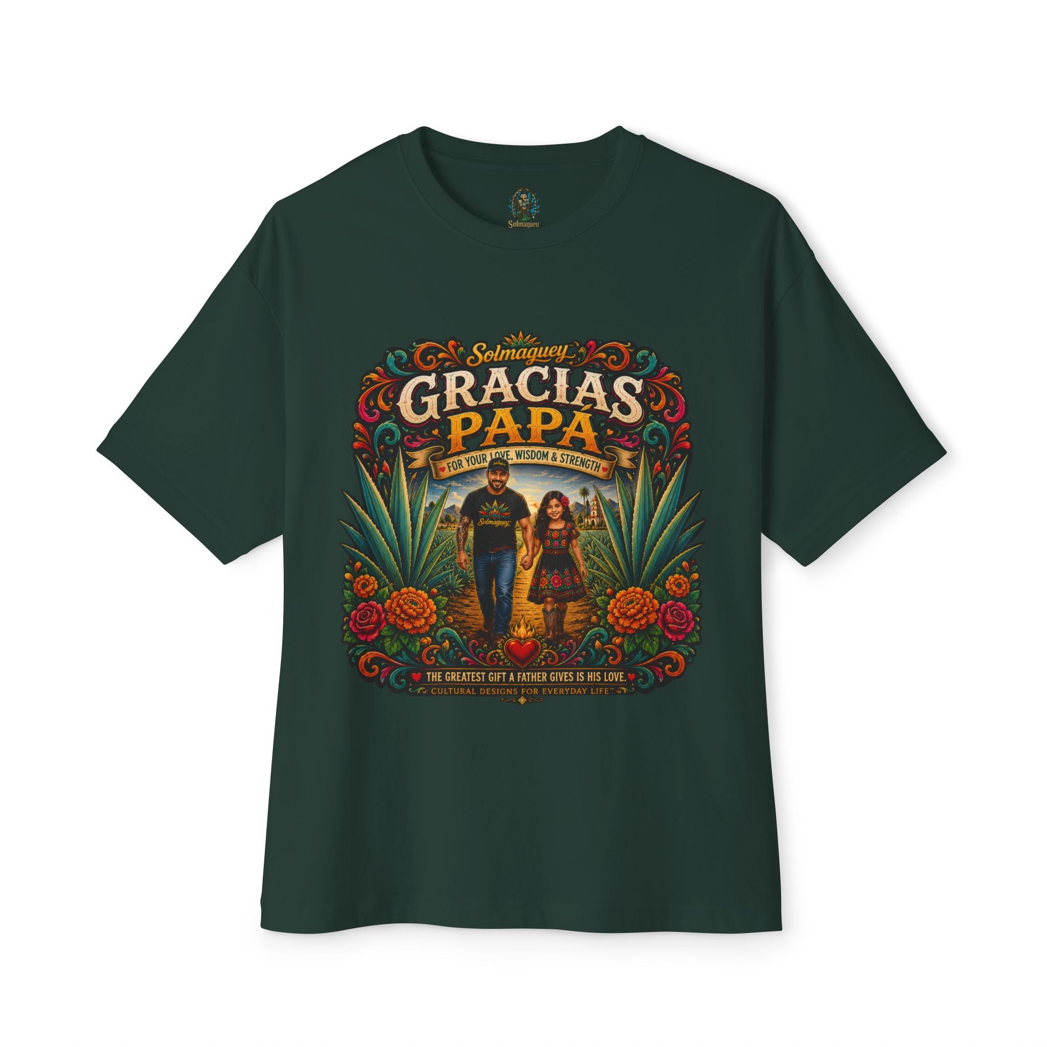 Gracias Papá Graphic Tee — Father & Daughter Tribute Shirt | Solmaguey™