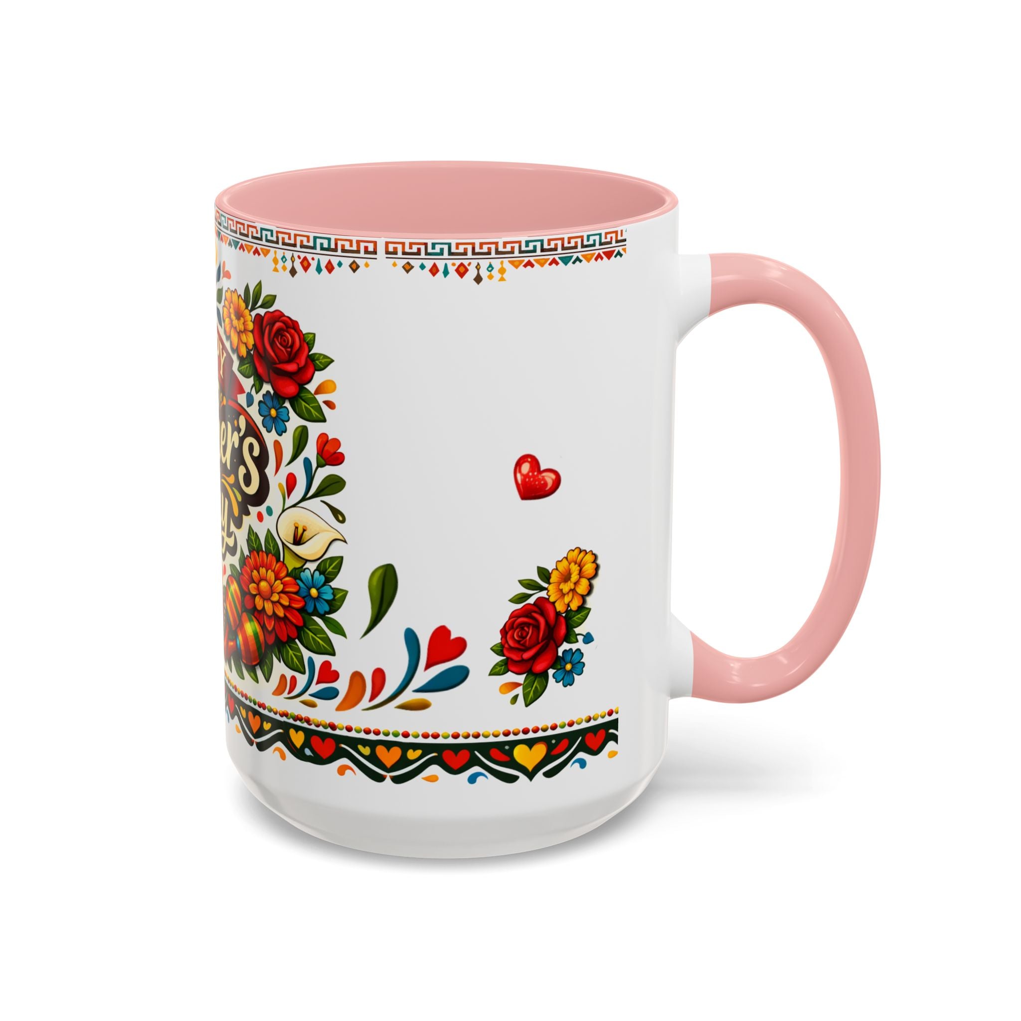 Happy Mother's Day Accent Mug-Colorful Floral Day of the Dead Design (11/15oz)