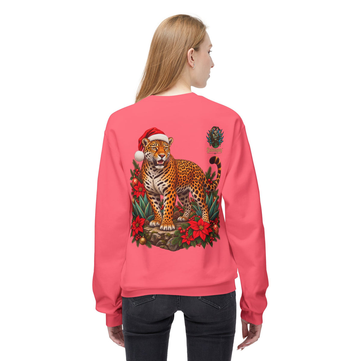 Jaguar Navideño™ – Christmas Jaguar Crewneck Sweatshirt | Solmaguey™