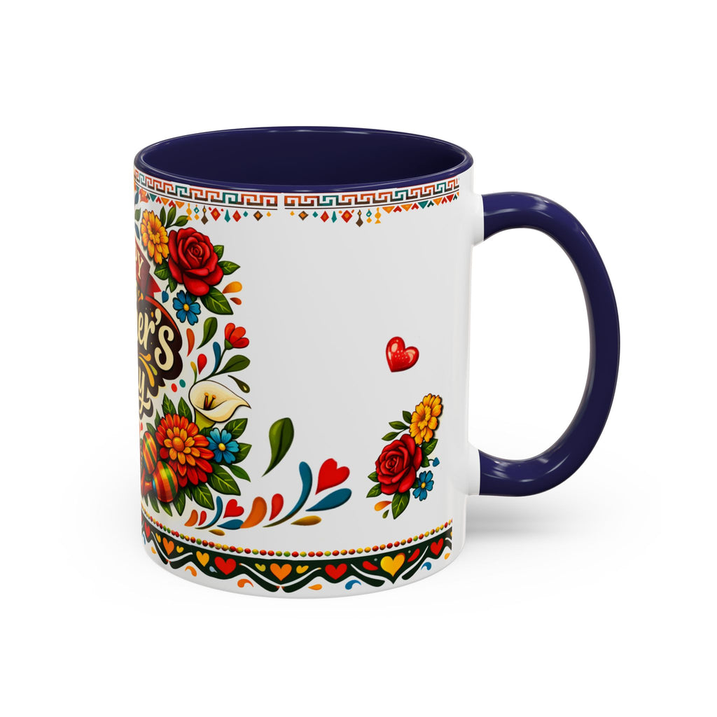 Happy Mother's Day Accent Mug-Colorful Floral Day of the Dead Design (11/15oz)