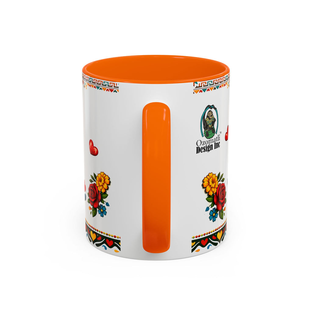 Happy Mother's Day Accent Mug-Colorful Floral Day of the Dead Design (11/15oz)