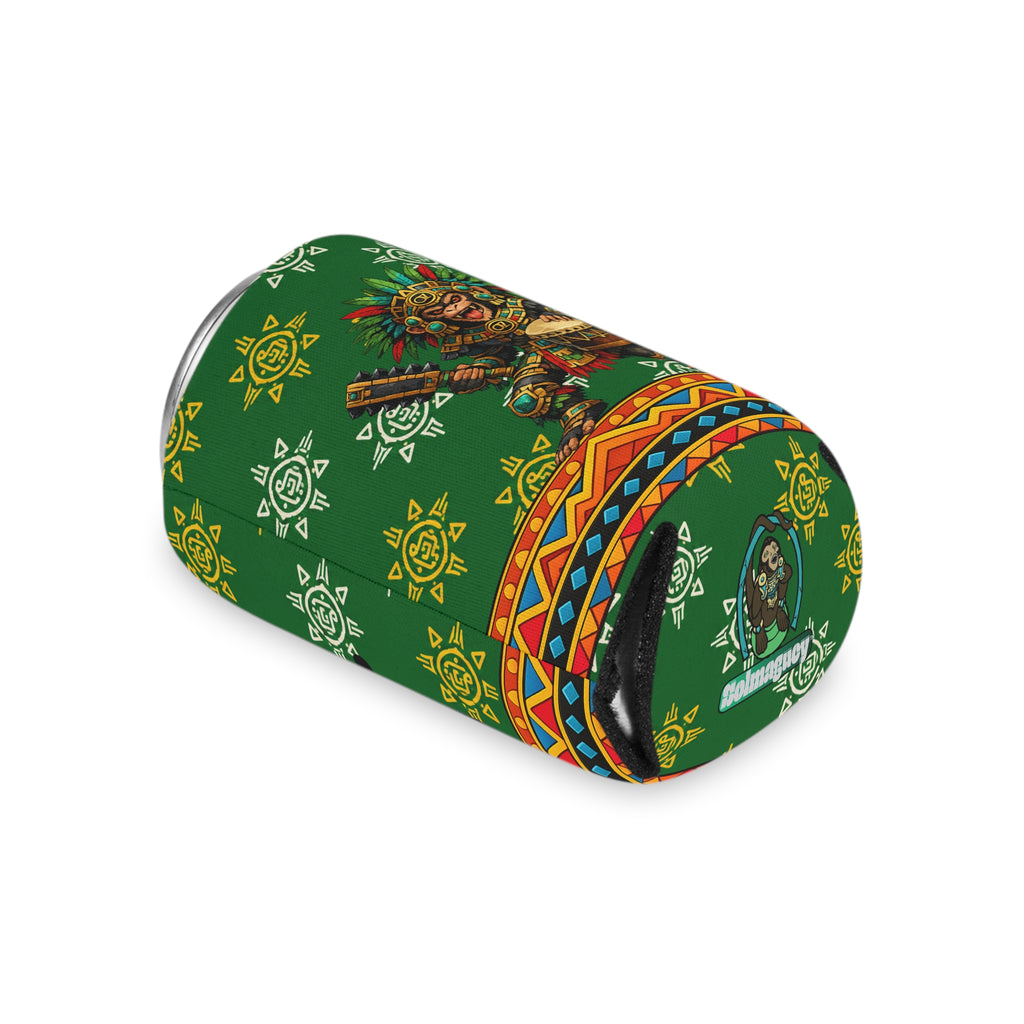 Aztec Monkey Warrior Can Cooler — “Sweet Cold 1” Insulated Beverage Holder