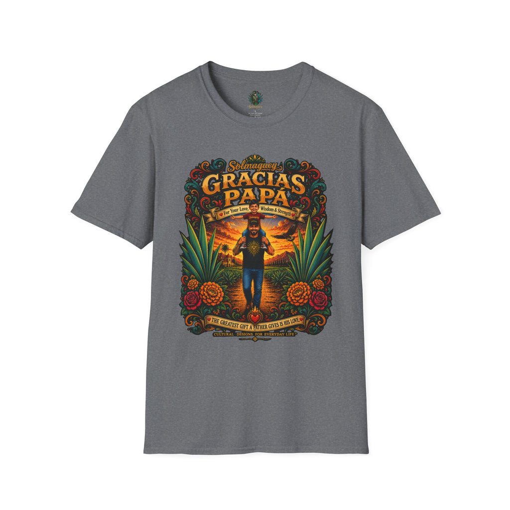 Gracias Papá Shirt, Mexican Dad Gift, Father Son Shirt, Father's Day Gift for Papa, Latino Dad Tee, Hispanic Family Shirt, Folk Art Father Gift
