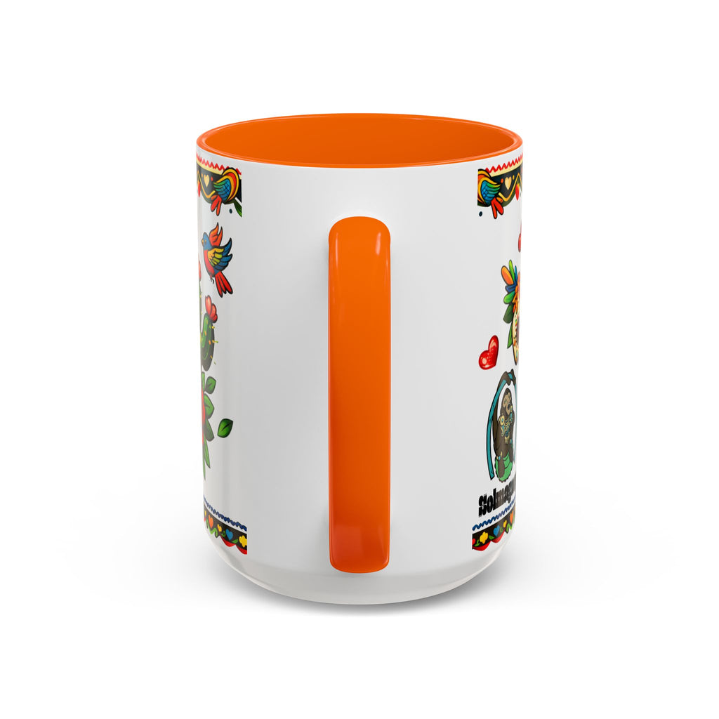 Happy Mother's Day Accent Coffee Mug – Colorful Mexican Folk Art Design
