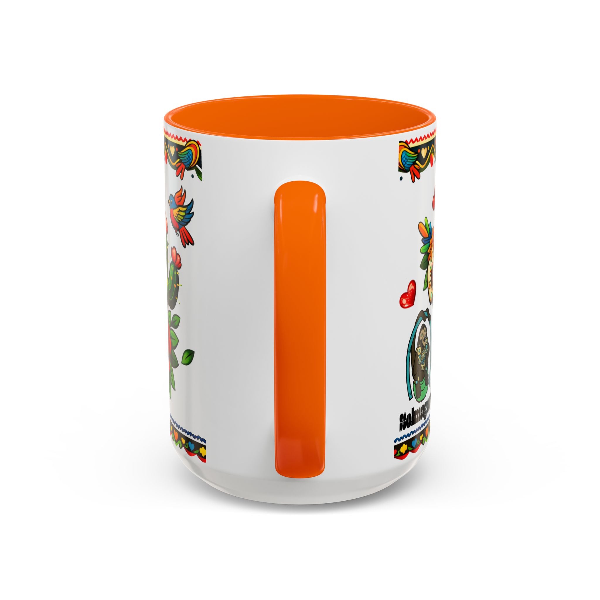 Happy Mother's Day Accent Coffee Mug – Colorful Mexican Folk Art Design
