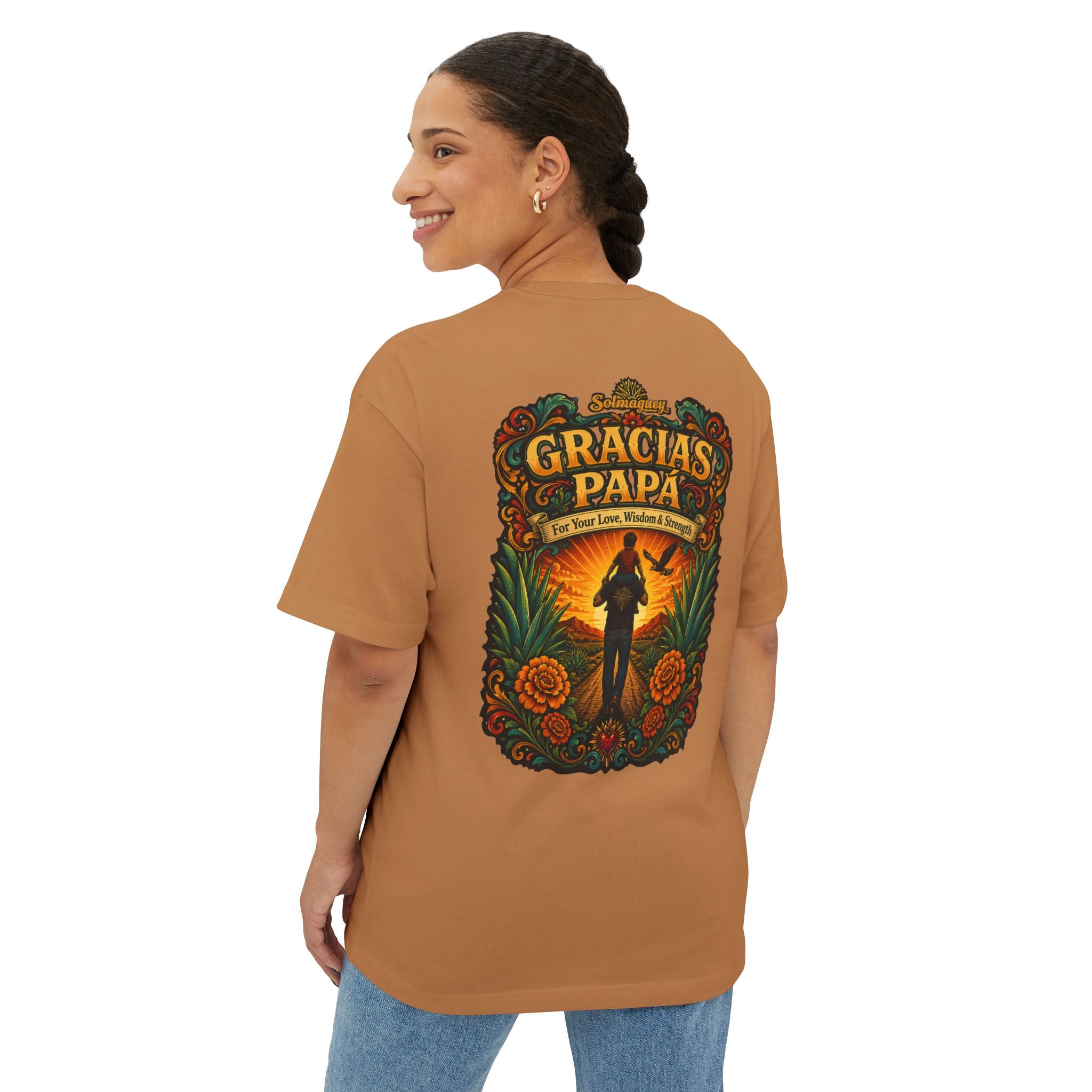 Gracias Papá Graphic Tee — Father & Son Tribute Shirt | Solmaguey™