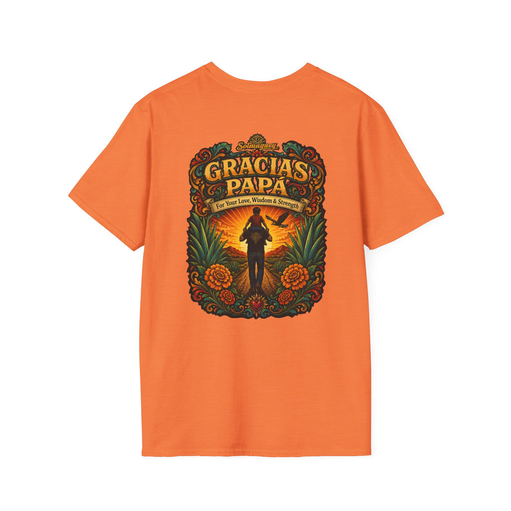 Gracias Papá Shirt, Mexican Dad Gift, Father Son Shirt, Father's Day Gift for Papa, Latino Dad Tee, Hispanic Family Shirt, Folk Art Father Gift