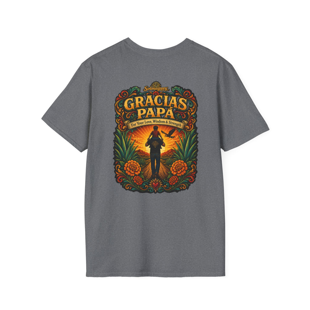 Gracias Papá Shirt, Mexican Dad Gift, Father Son Shirt, Father's Day Gift for Papa, Latino Dad Tee, Hispanic Family Shirt, Folk Art Father Gift