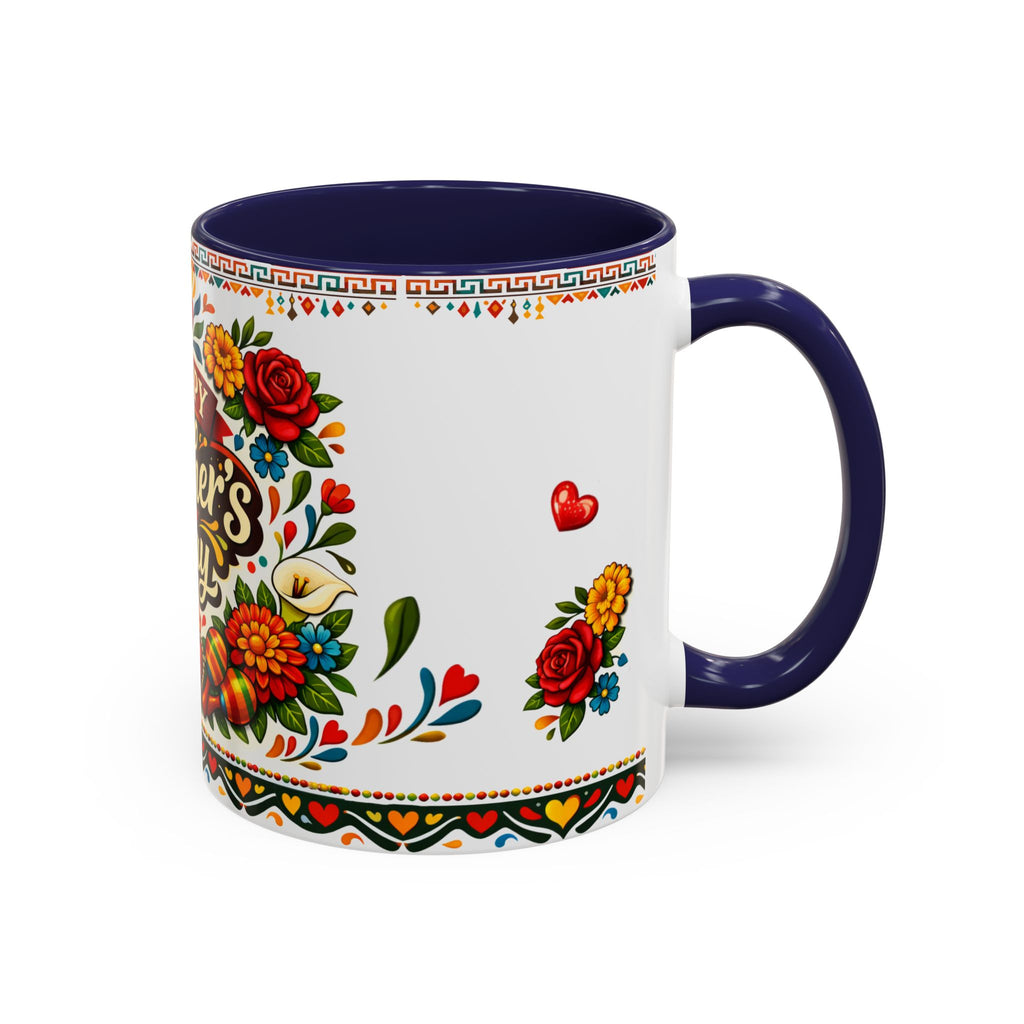 Happy Mother's Day Accent Mug-Colorful Floral Day of the Dead Design (11/15oz)