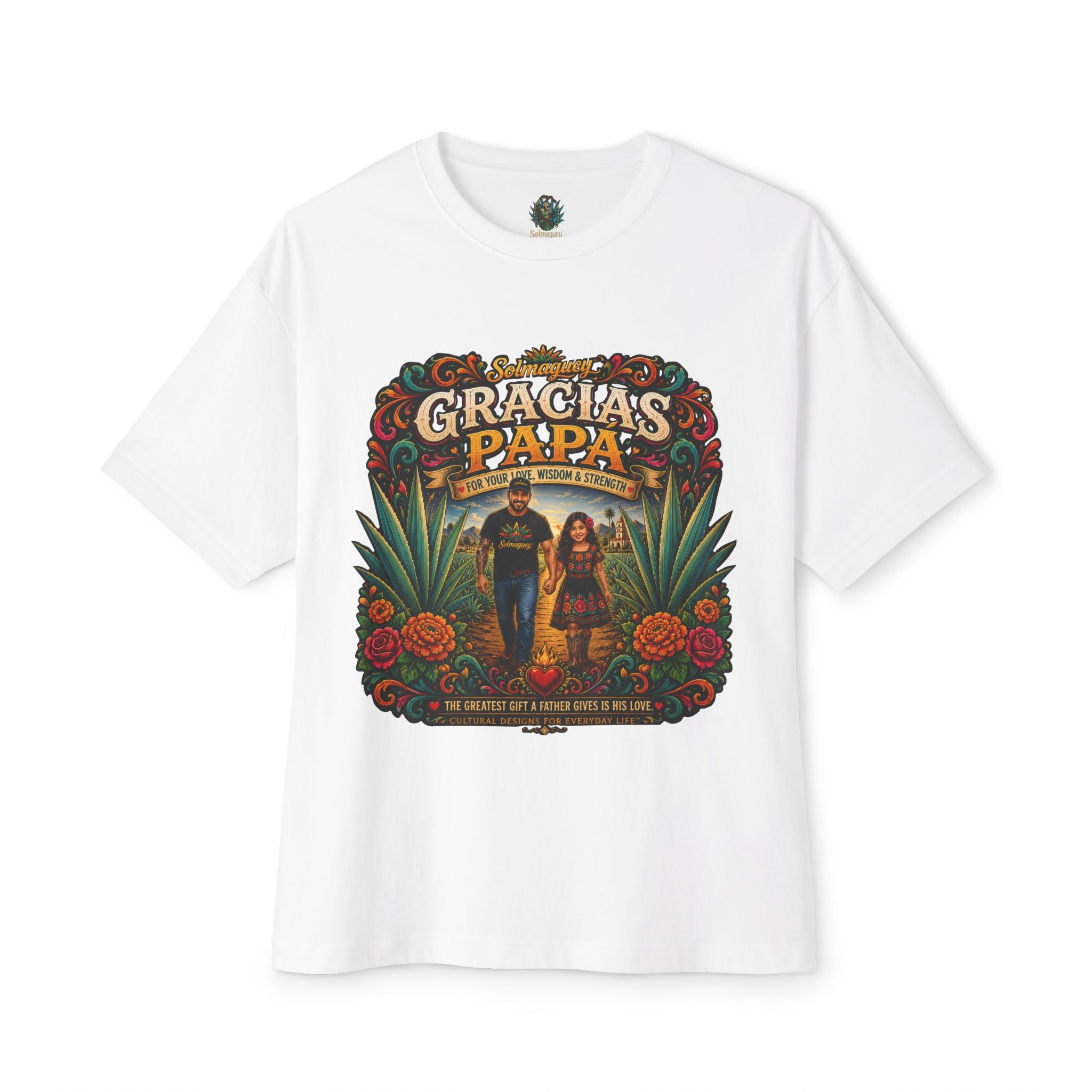 Gracias Papá Graphic Tee — Father & Daughter Tribute Shirt | Solmaguey™