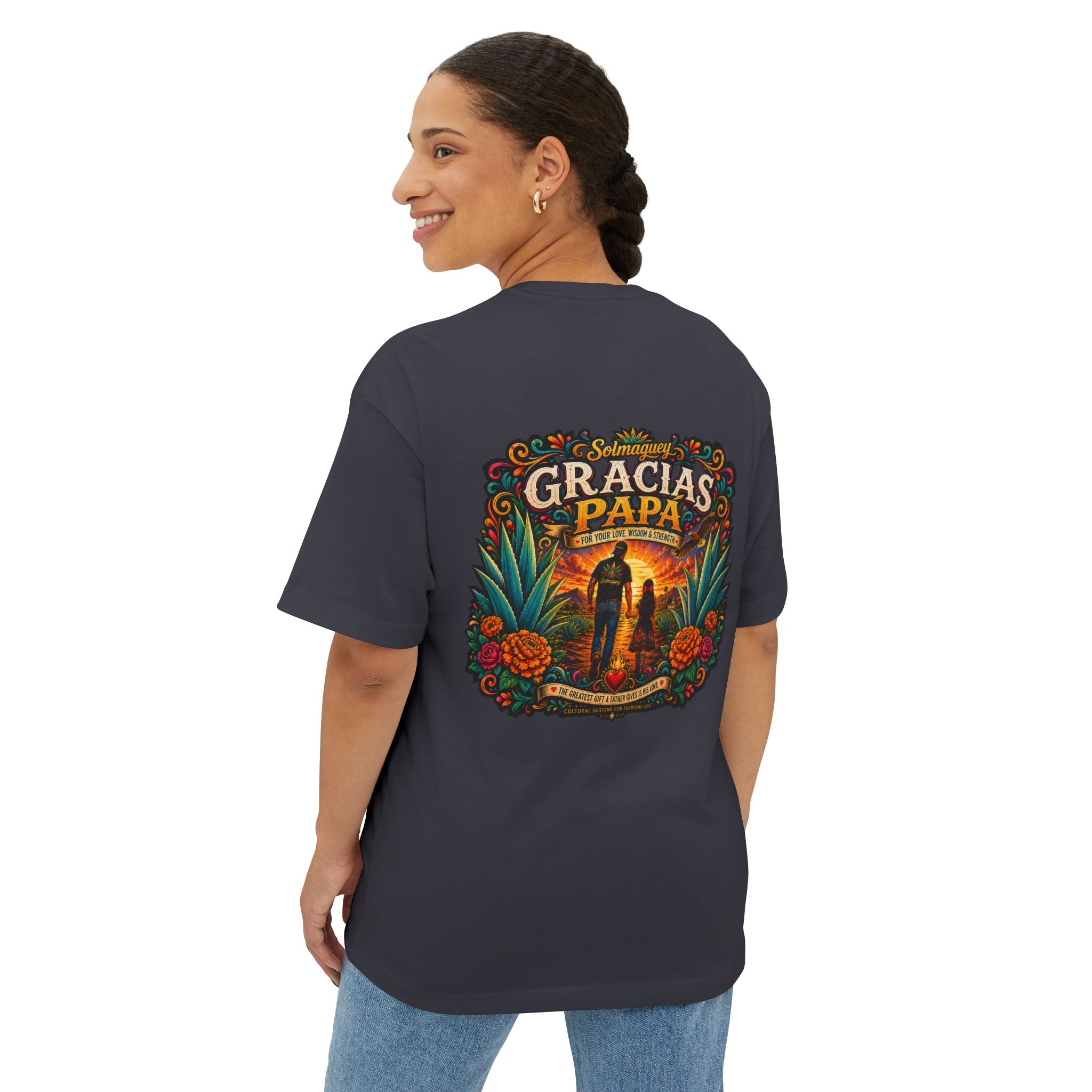 Gracias Papá Graphic Tee — Father & Daughter Tribute Shirt | Solmaguey™