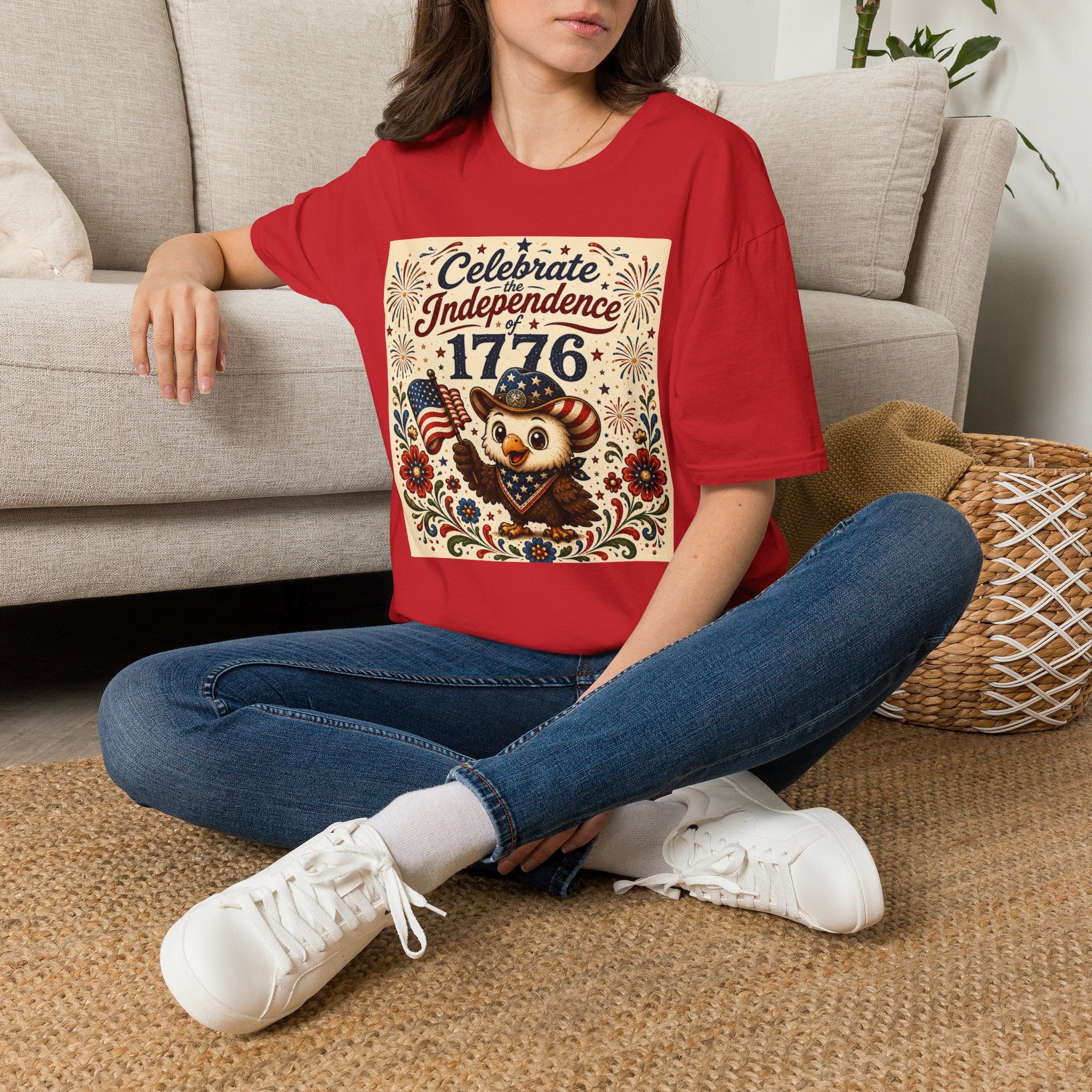 1776 Independence Day Eagle T-Shirt | Patriotic American Flag Shirt | 4th of July Celebration Tee