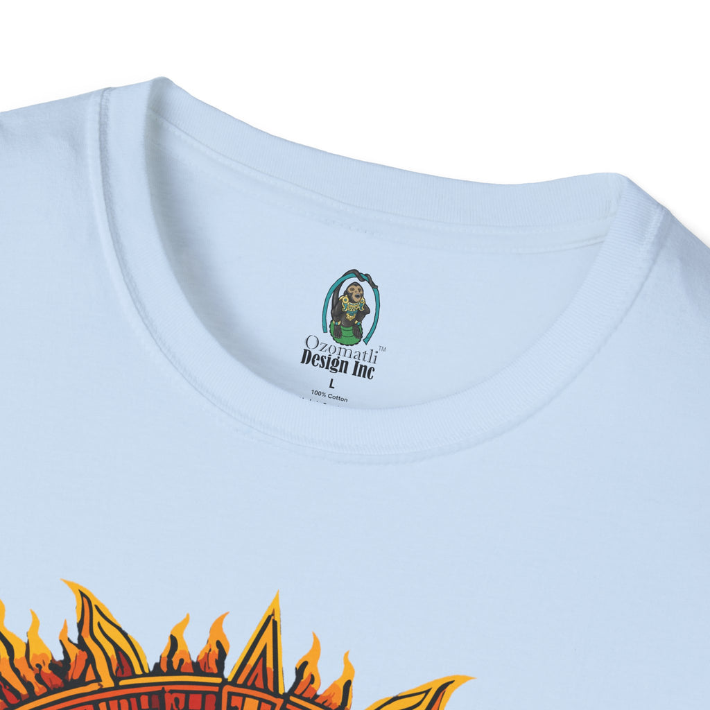 Aztec Skull Sunburst T-Shirt | Tribal Floral Skull Design