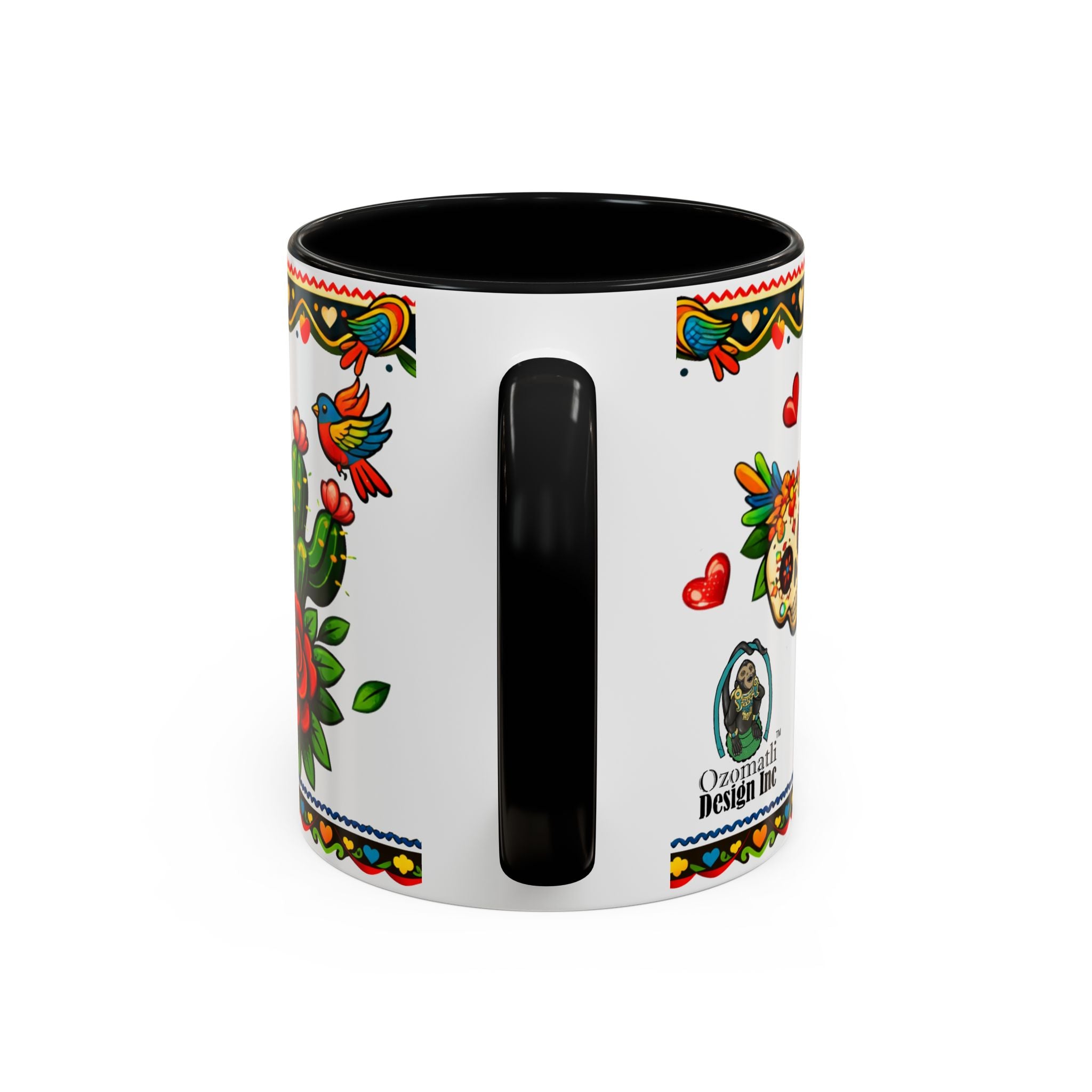 Happy Mother's Day Accent Coffee Mug – Colorful Mexican Folk Art Design