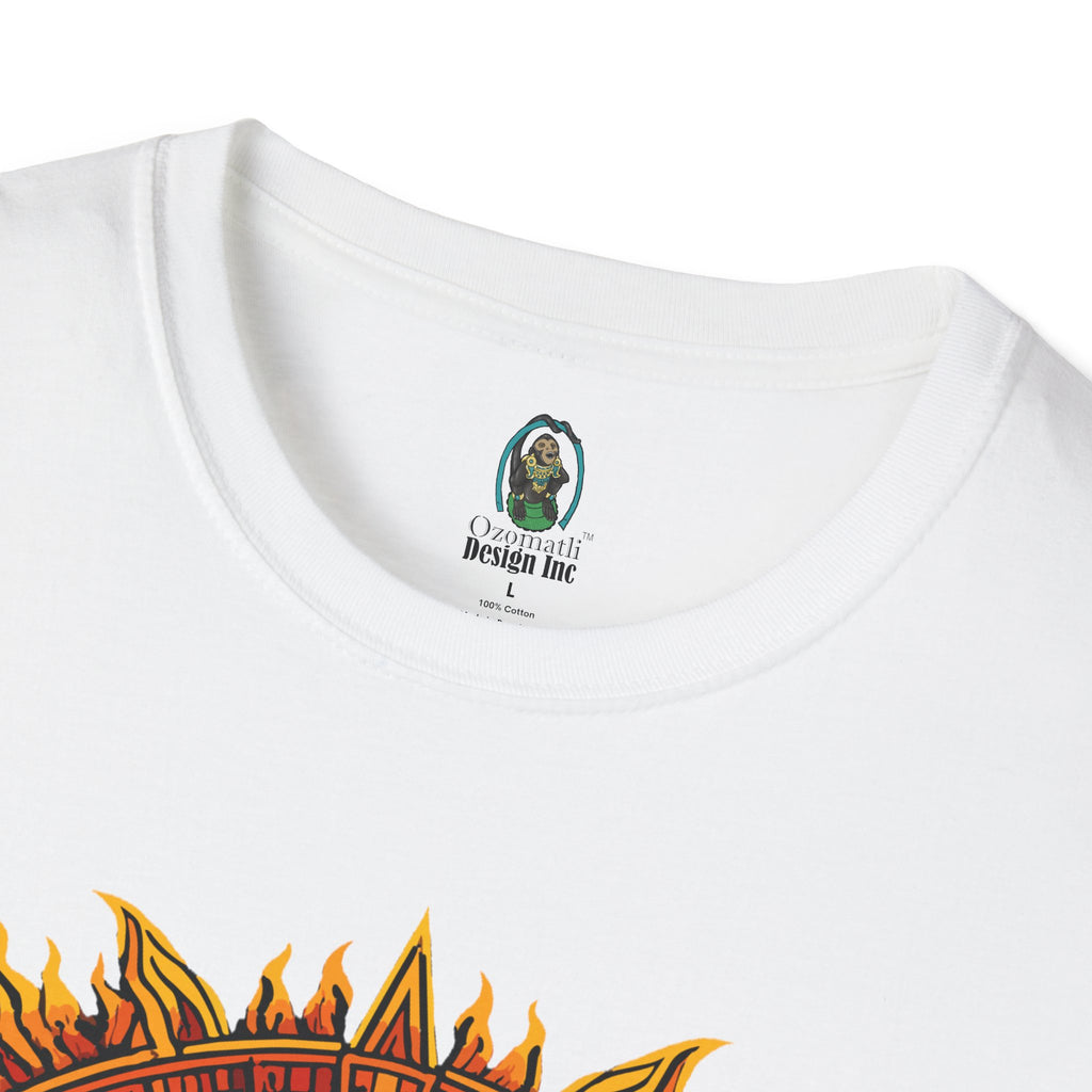 Aztec Skull Sunburst T-Shirt | Tribal Floral Skull Design