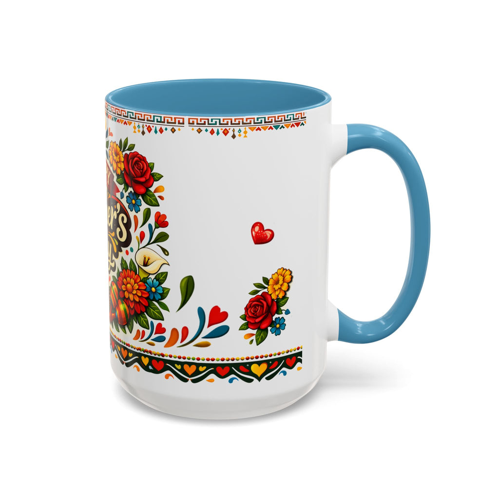 Happy Mother's Day Accent Mug-Colorful Floral Day of the Dead Design (11/15oz)