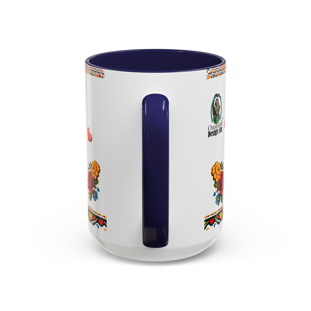 Happy Mother's Day Accent Mug-Colorful Floral Day of the Dead Design (11/15oz)