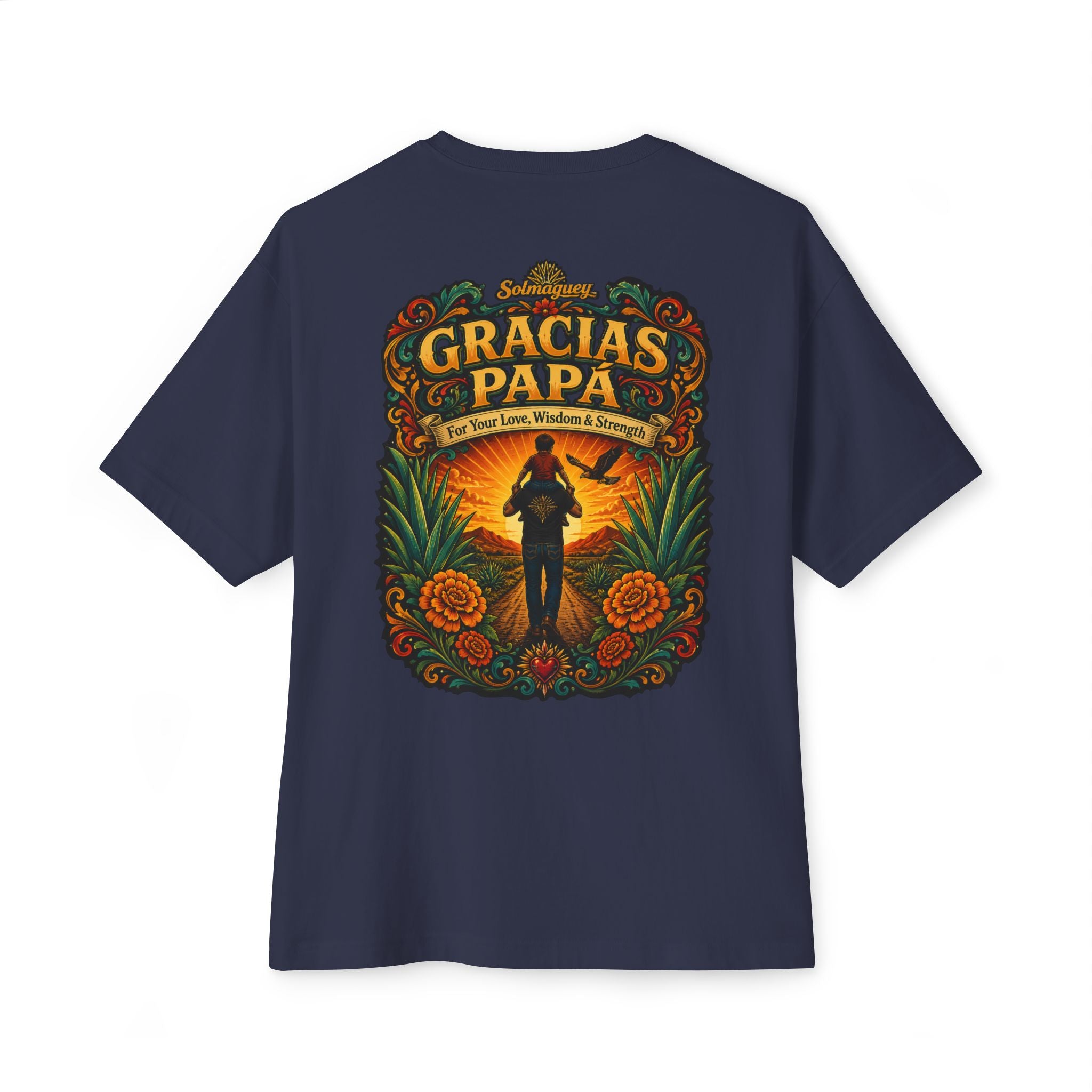 Gracias Papá Graphic Tee — Father & Son Tribute Shirt | Solmaguey™