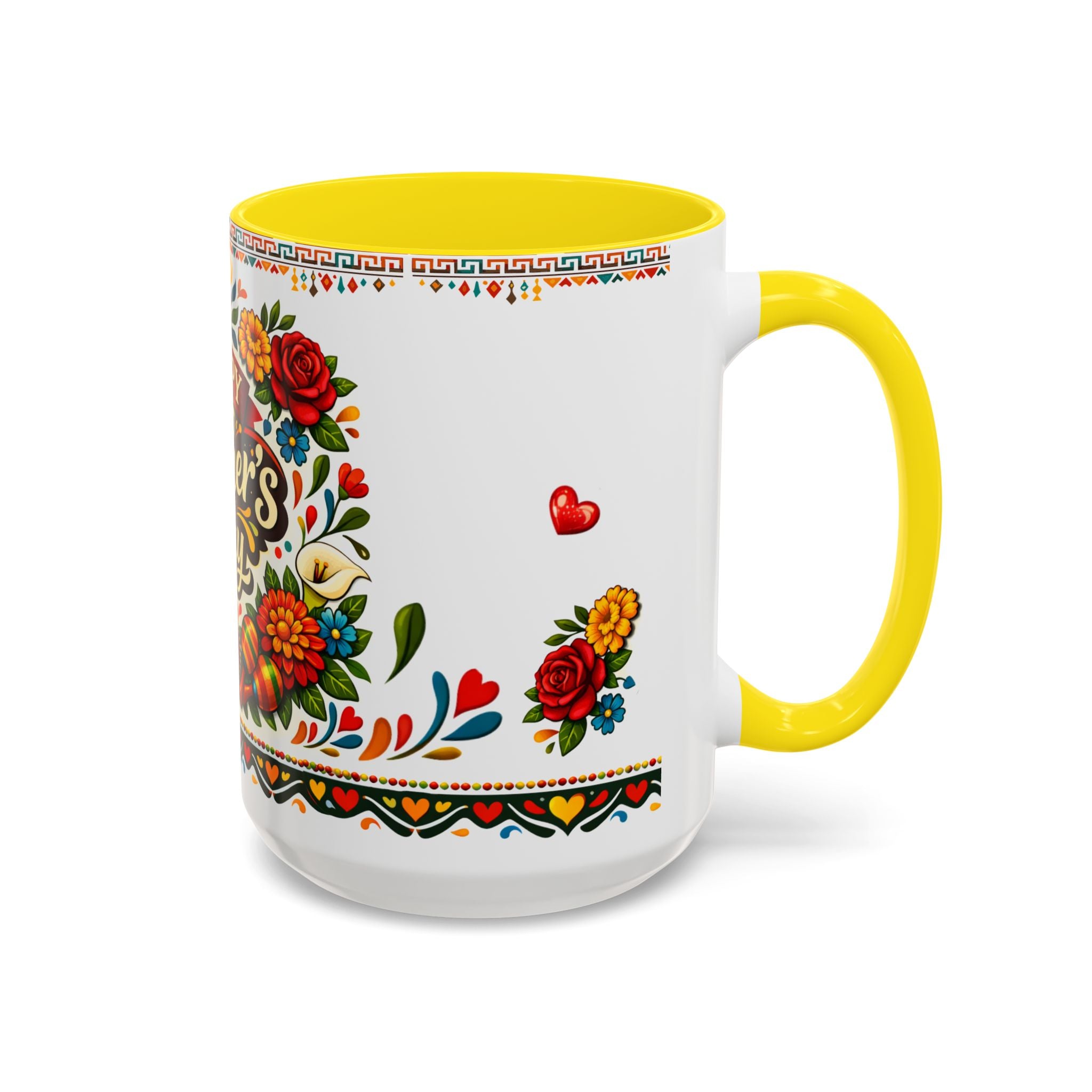 Happy Mother's Day Accent Mug-Colorful Floral Day of the Dead Design (11/15oz)