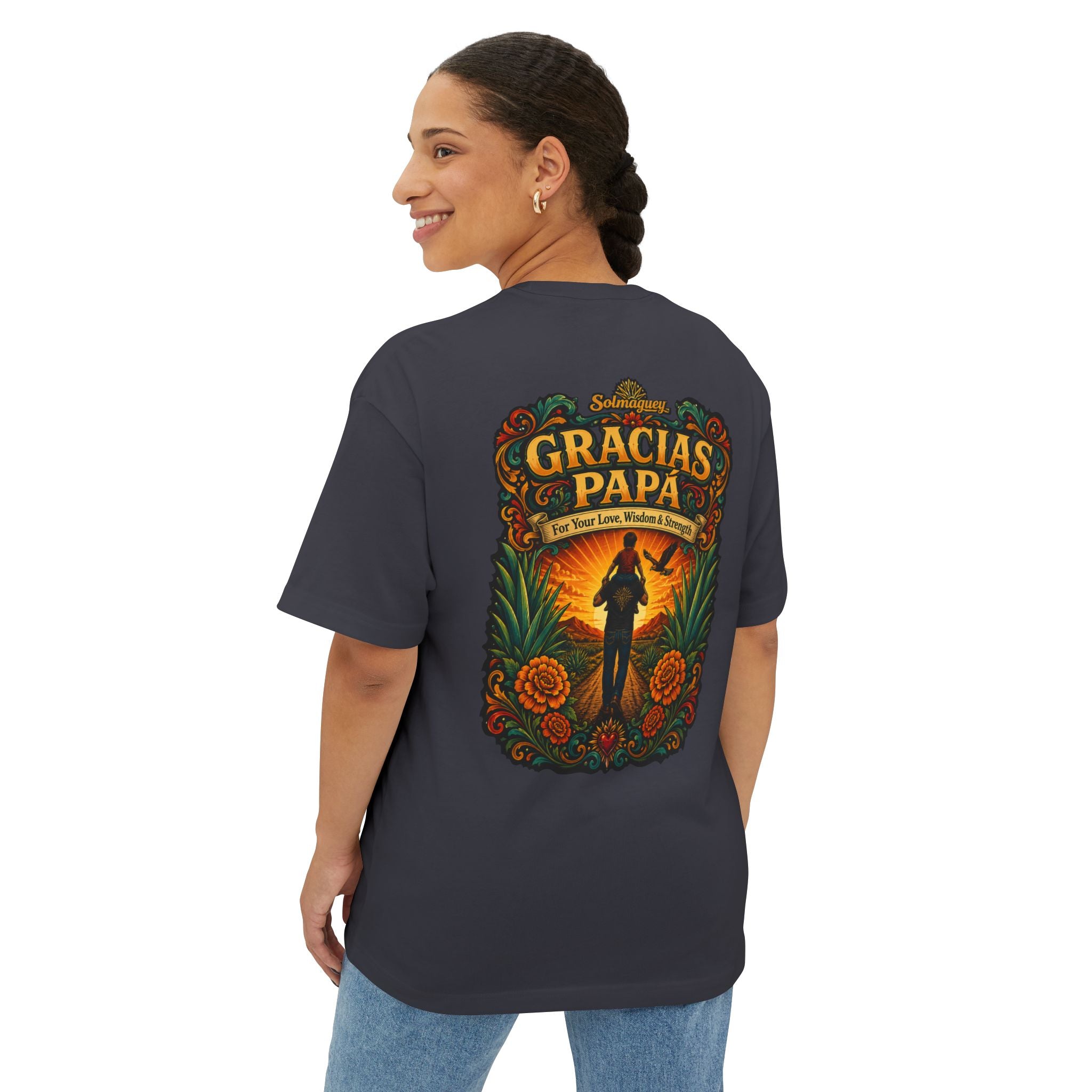 Gracias Papá Graphic Tee — Father & Son Tribute Shirt | Solmaguey™