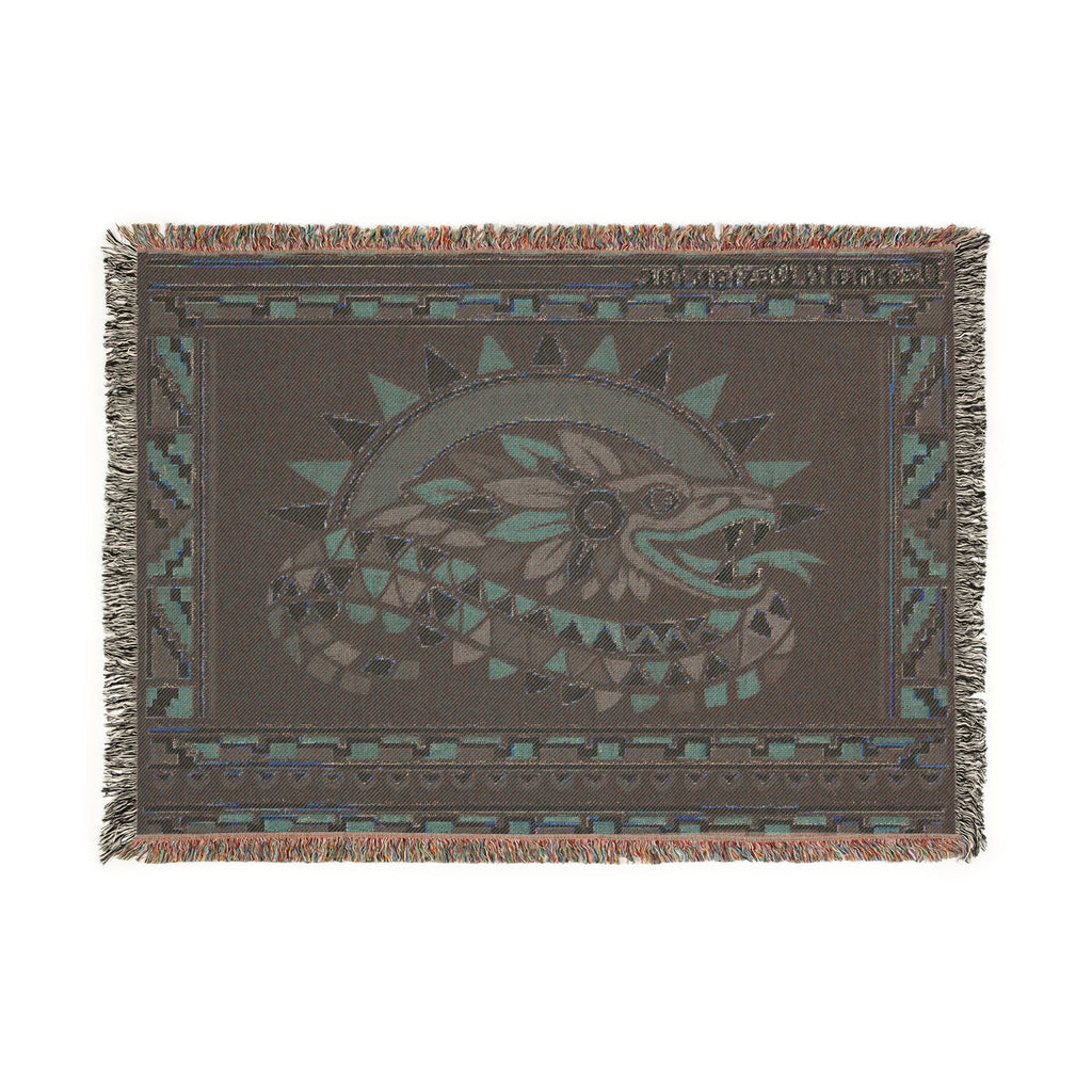 Aztec Quetzalcoatl Woven Blanket