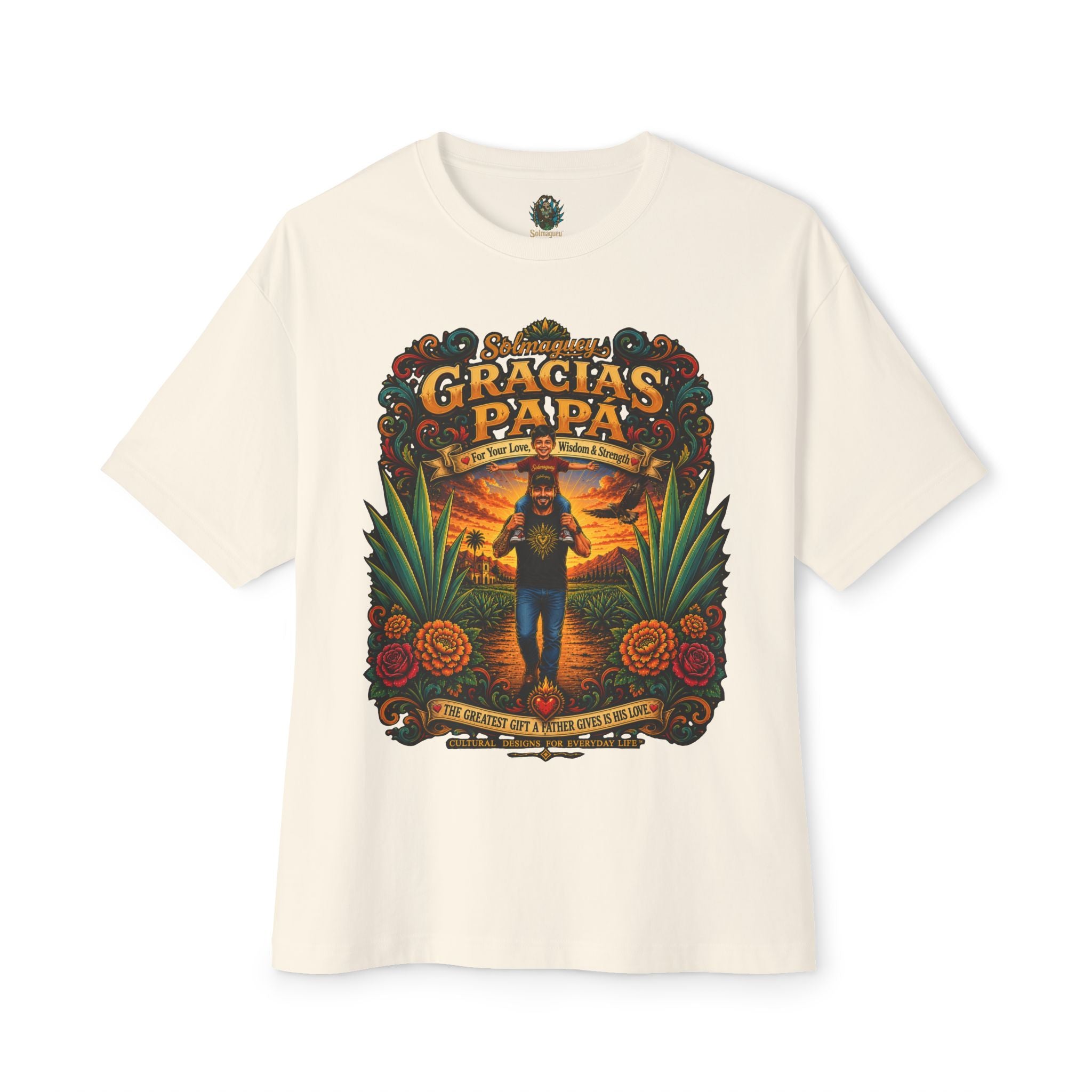 Gracias Papá Graphic Tee — Father & Son Tribute Shirt | Solmaguey™