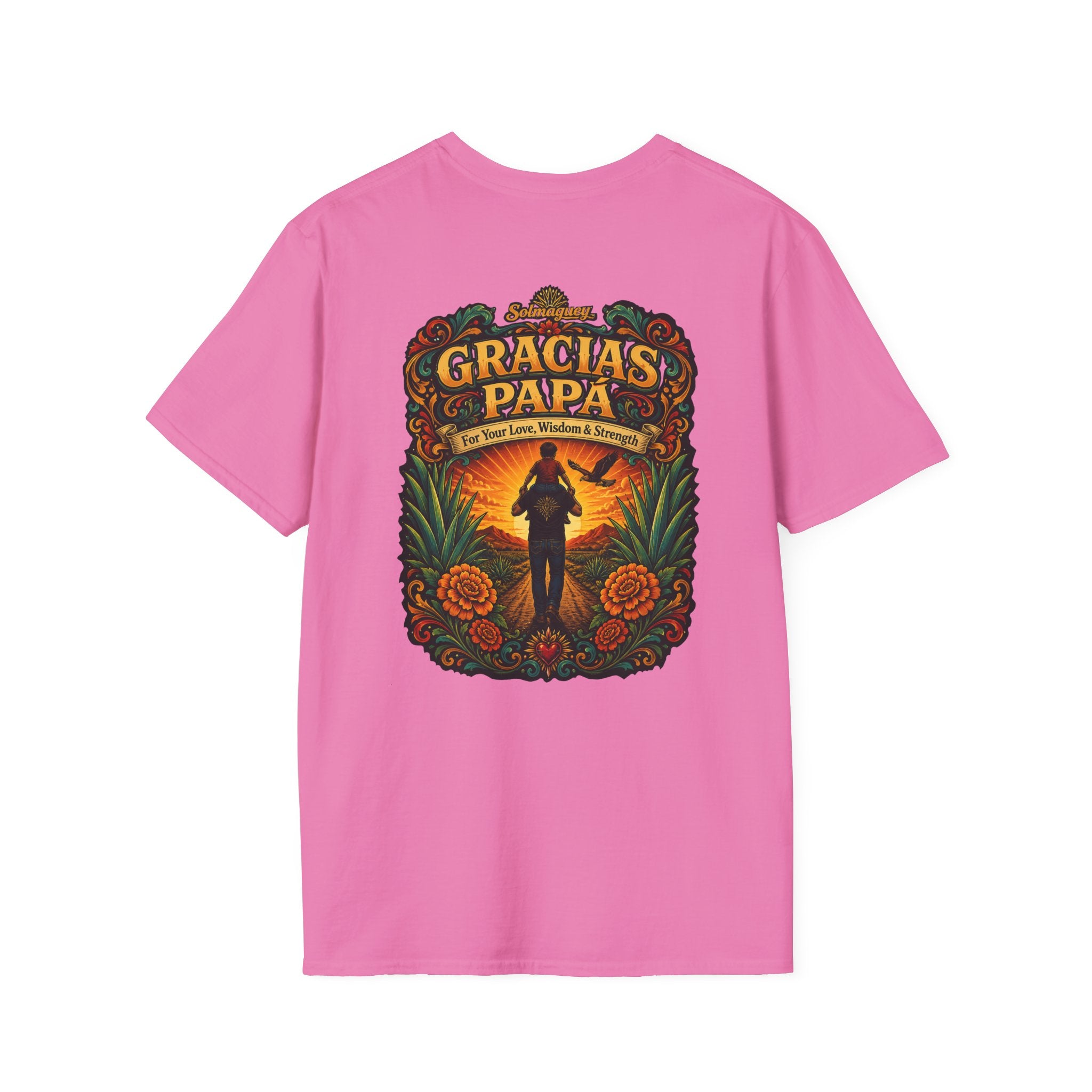 Gracias Papá Shirt, Mexican Dad Gift, Father Son Shirt, Father's Day Gift for Papa, Latino Dad Tee, Hispanic Family Shirt, Folk Art Father Gift