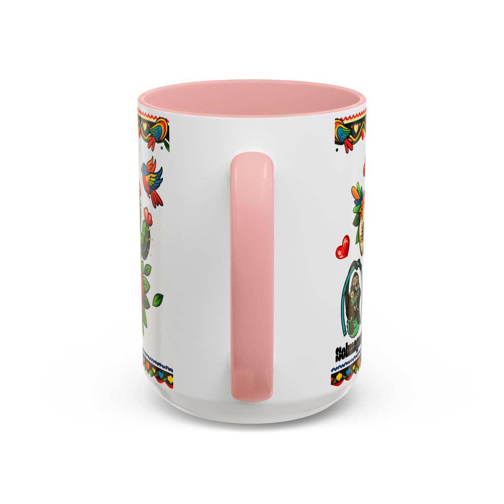 Happy Mother's Day Accent Coffee Mug – Colorful Mexican Folk Art Design