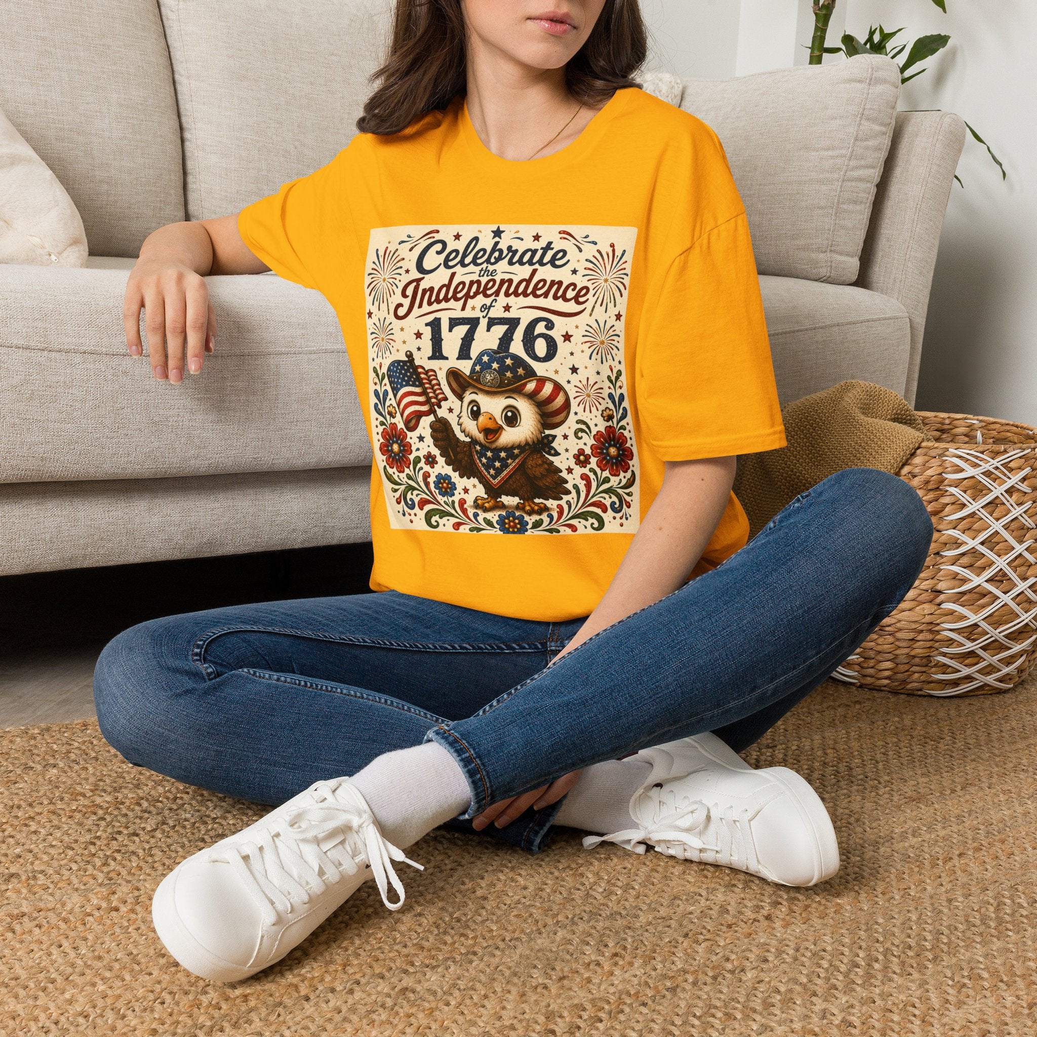 1776 Independence Day Eagle T-Shirt | Patriotic American Flag Shirt | 4th of July Celebration Tee