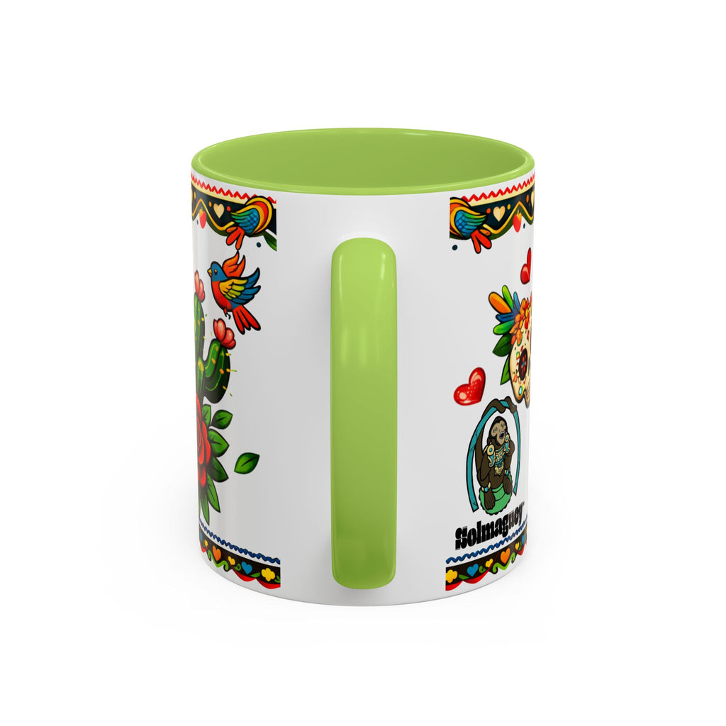 Happy Mother's Day Accent Coffee Mug – Colorful Mexican Folk Art Design