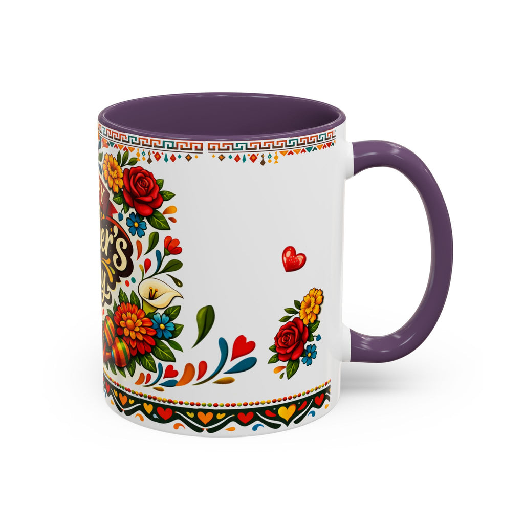 Happy Mother's Day Accent Mug-Colorful Floral Day of the Dead Design (11/15oz)