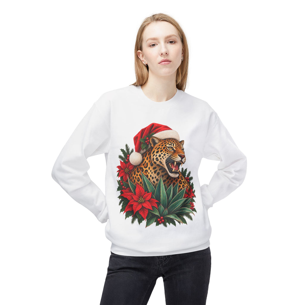 Jaguar Navideño™ – Christmas Jaguar Crewneck Sweatshirt | Solmaguey™