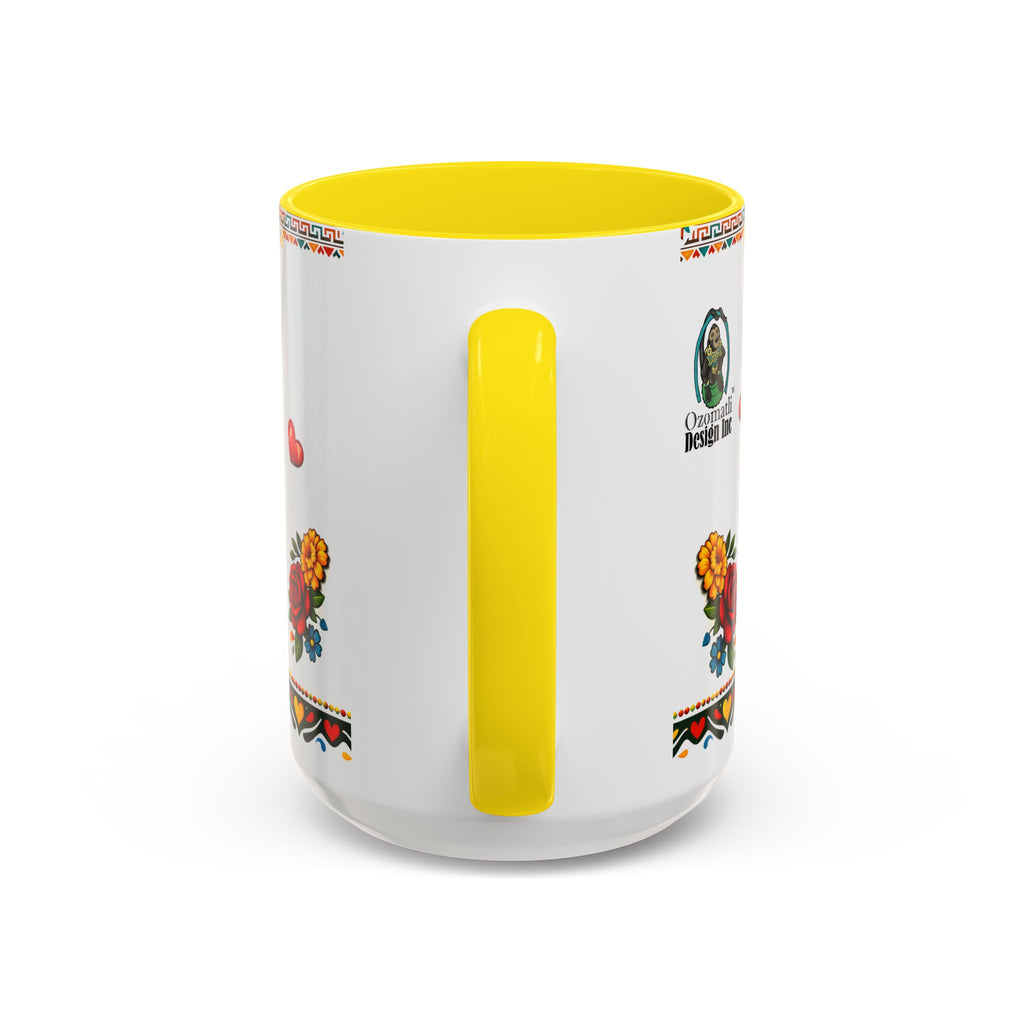Happy Mother's Day Accent Mug-Colorful Floral Day of the Dead Design (11/15oz)