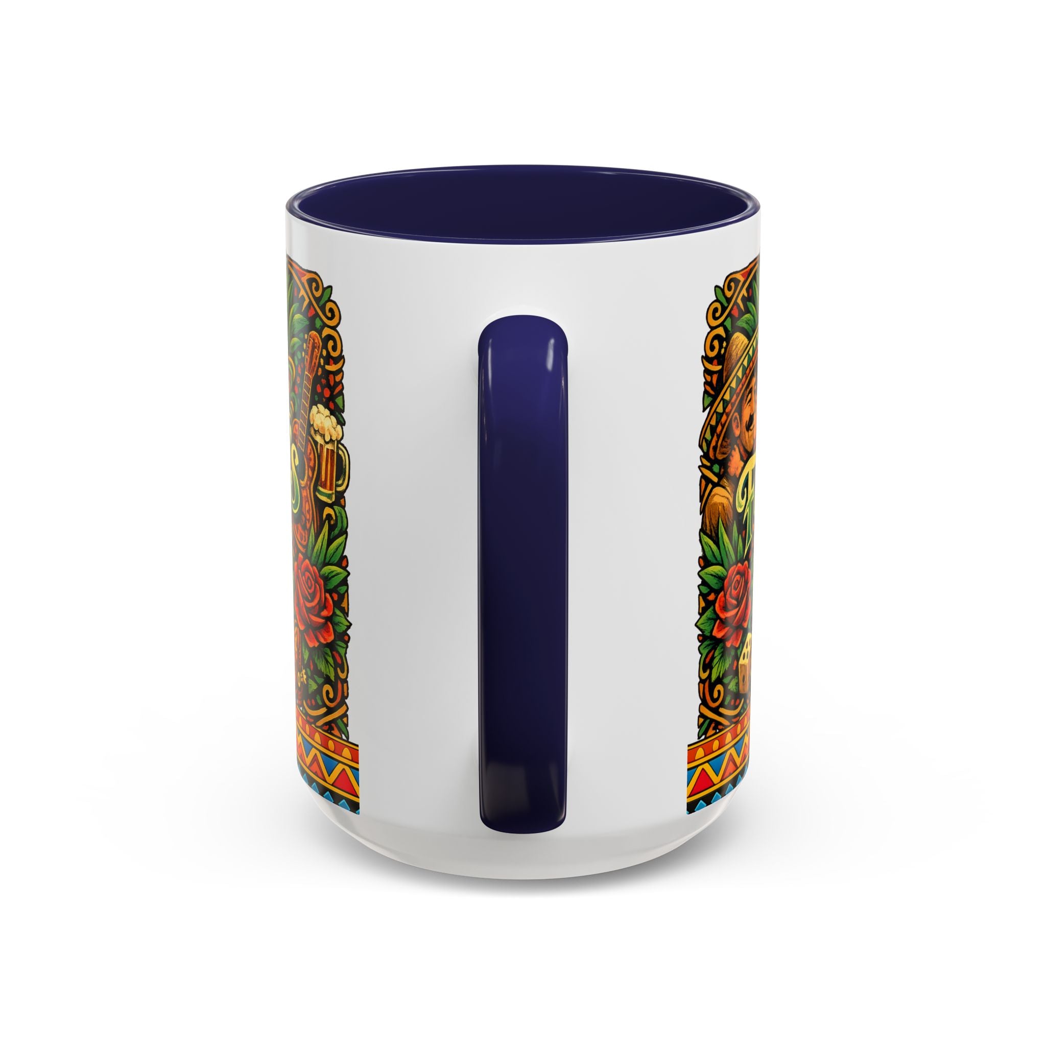 Happy Father's Day Accent Mug — Festive Father's Day Coffee Mug | Solmaguey™