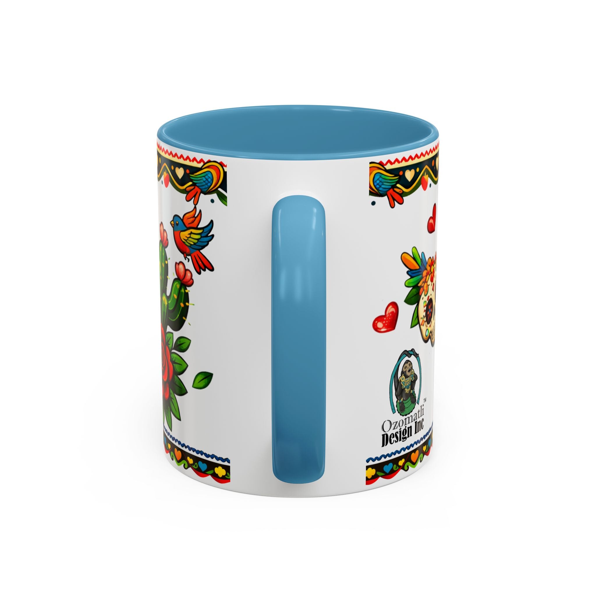 Happy Mother's Day Accent Coffee Mug – Colorful Mexican Folk Art Design