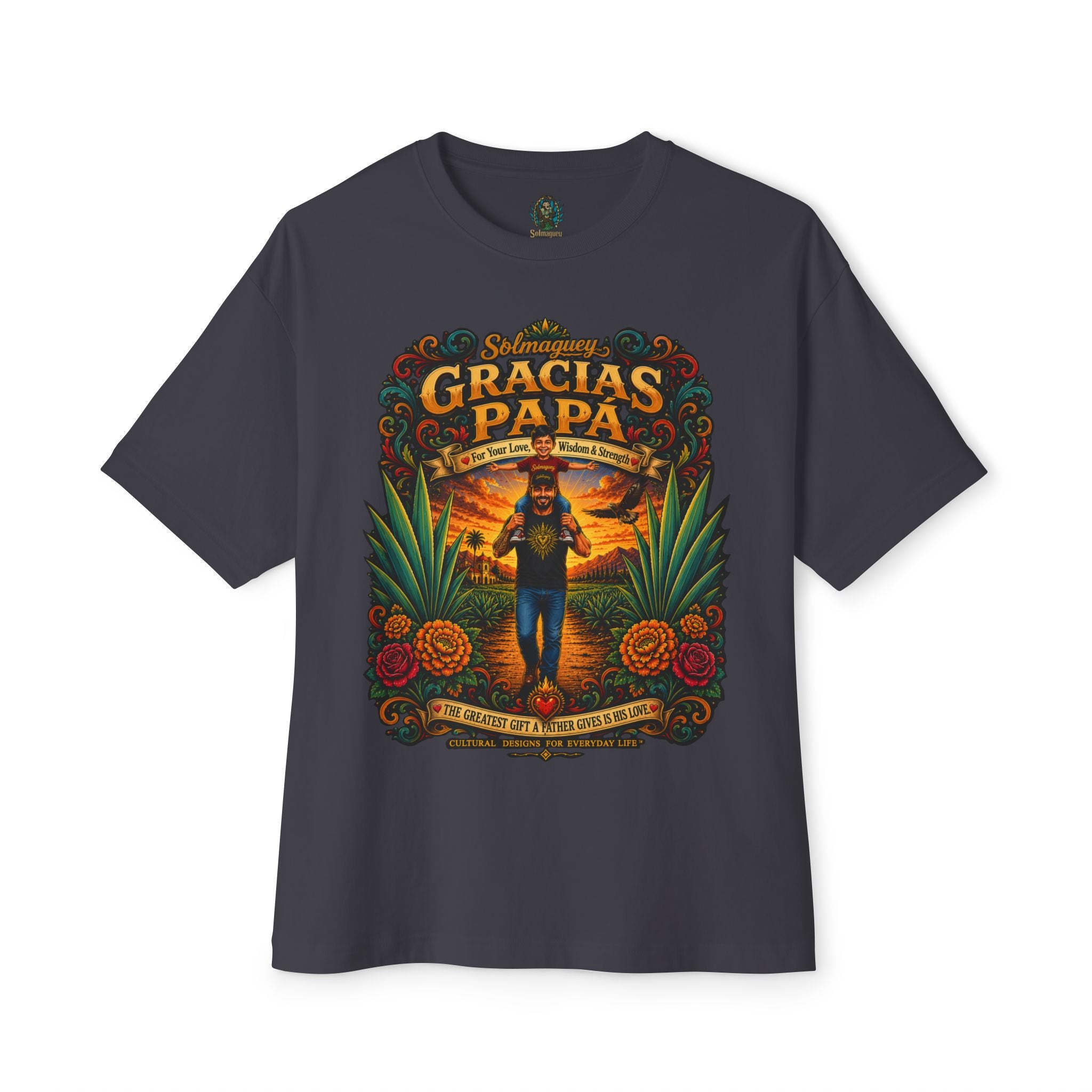 Gracias Papá Graphic Tee — Father & Son Tribute Shirt | Solmaguey™