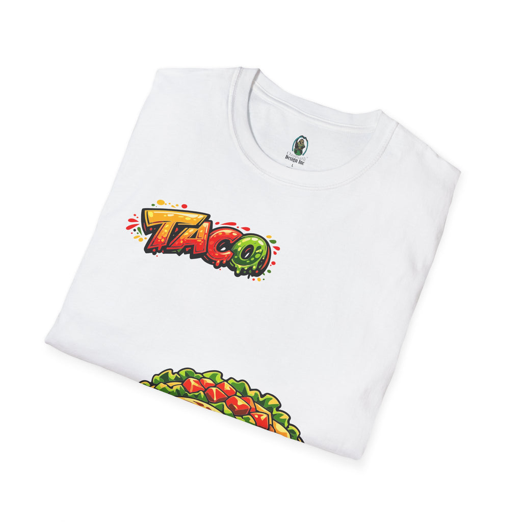 Taco Graphic T-Shirt — Fun Taco Pattern Tee