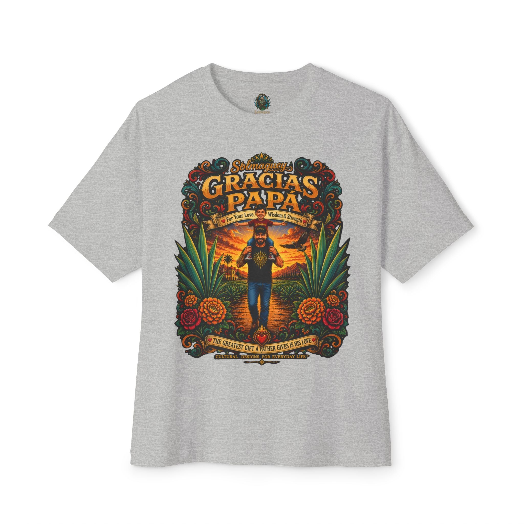 Gracias Papá Graphic Tee — Father & Son Tribute Shirt | Solmaguey™