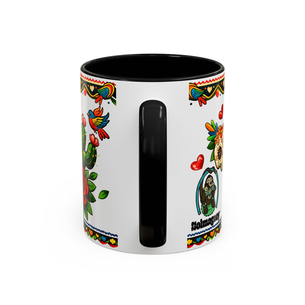 Happy Mother's Day Accent Coffee Mug – Colorful Mexican Folk Art Design