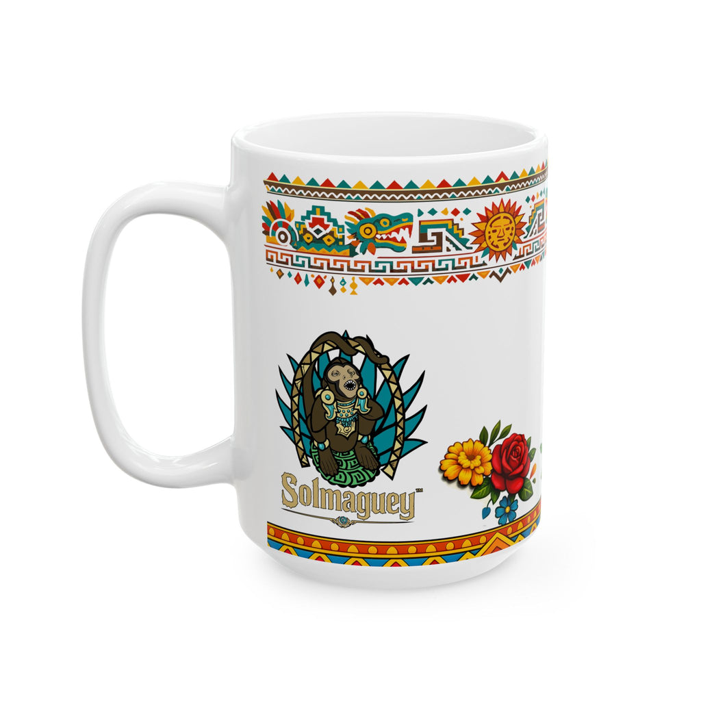Jaguar Navideño™ Christmas Ceramic Mug | Festive Jaguar Coffee Cup | Solmaguey™