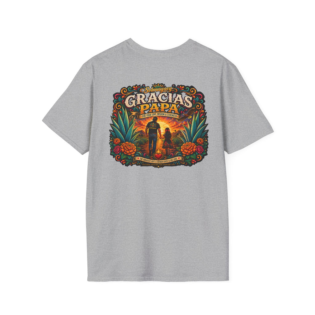 Gracias Papá Shirt, Mexican Dad Gift, Father Daughter Shirt, Latino Father Gift, Hispanic Family Tee, Father's Day Gift for Papa, Mexican Folk Art Shirt