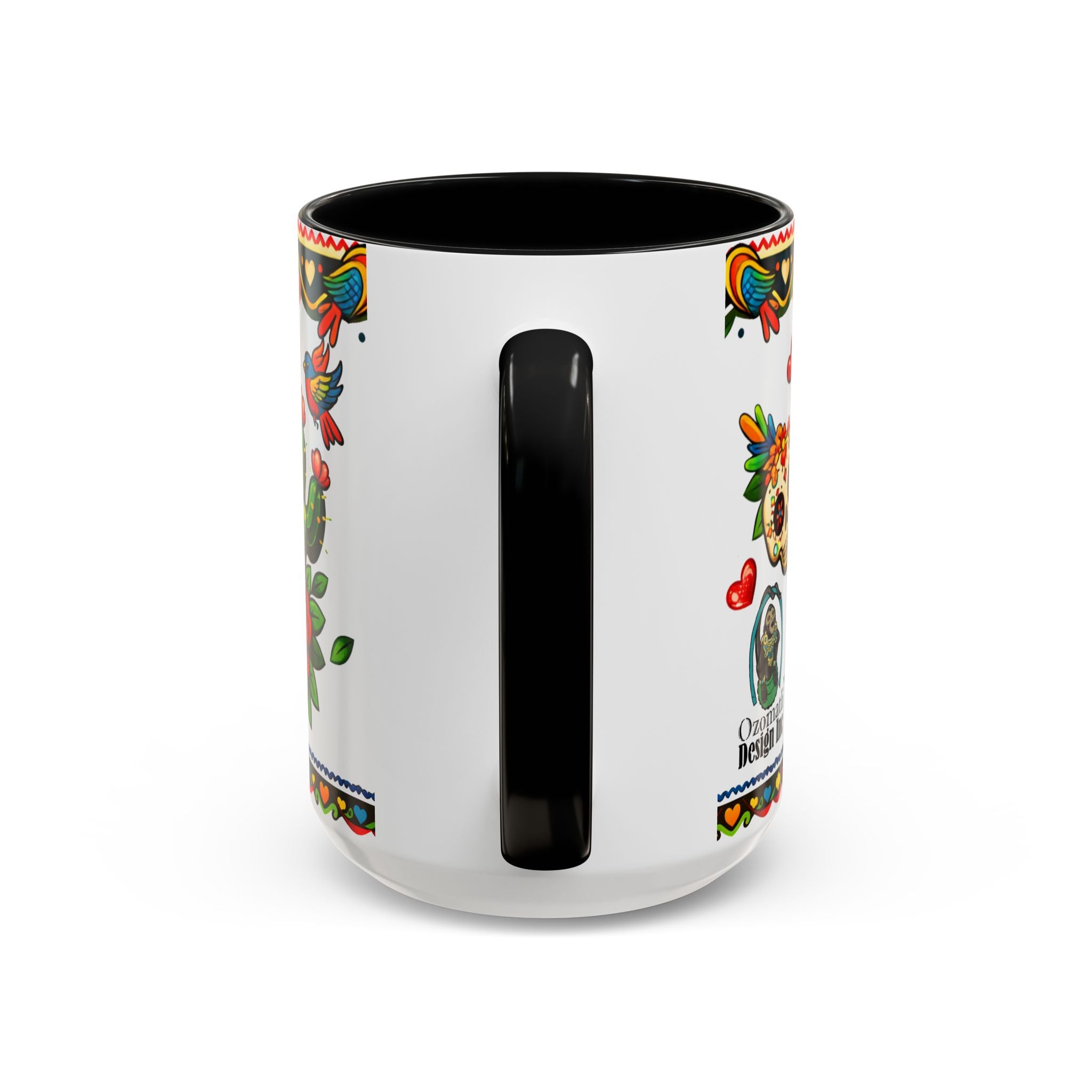 Happy Mother's Day Accent Coffee Mug – Colorful Mexican Folk Art Design